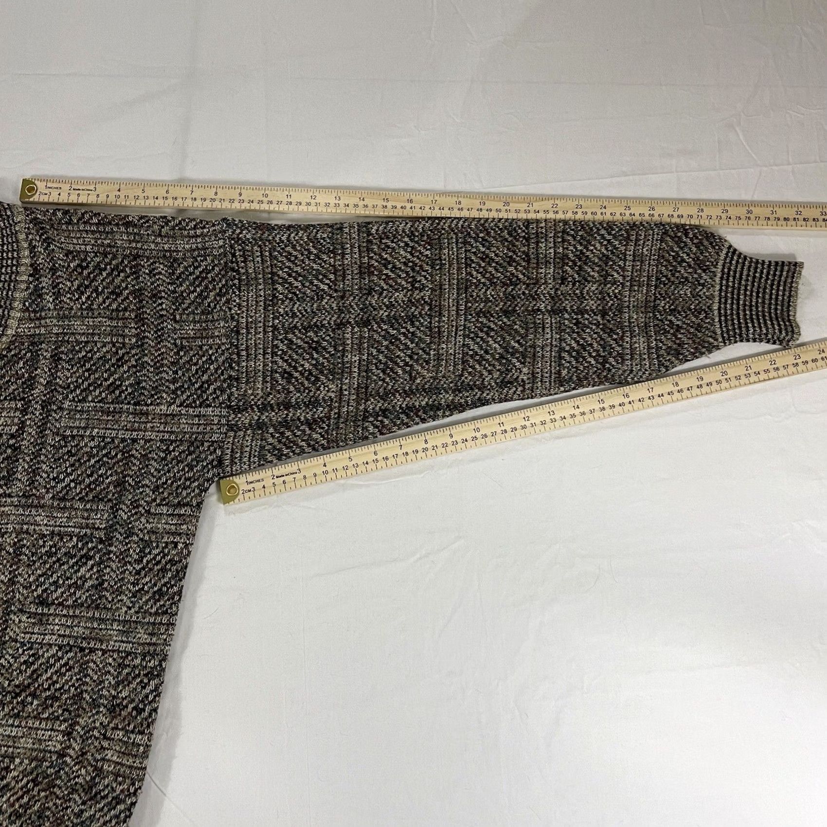 Vintage VINTAGE TSR Cardigan Sweater M Men Knit Beige 90s Button Cardigan Vintage Size US M / EU 48-50 / 2 - 6 Thumbnail
