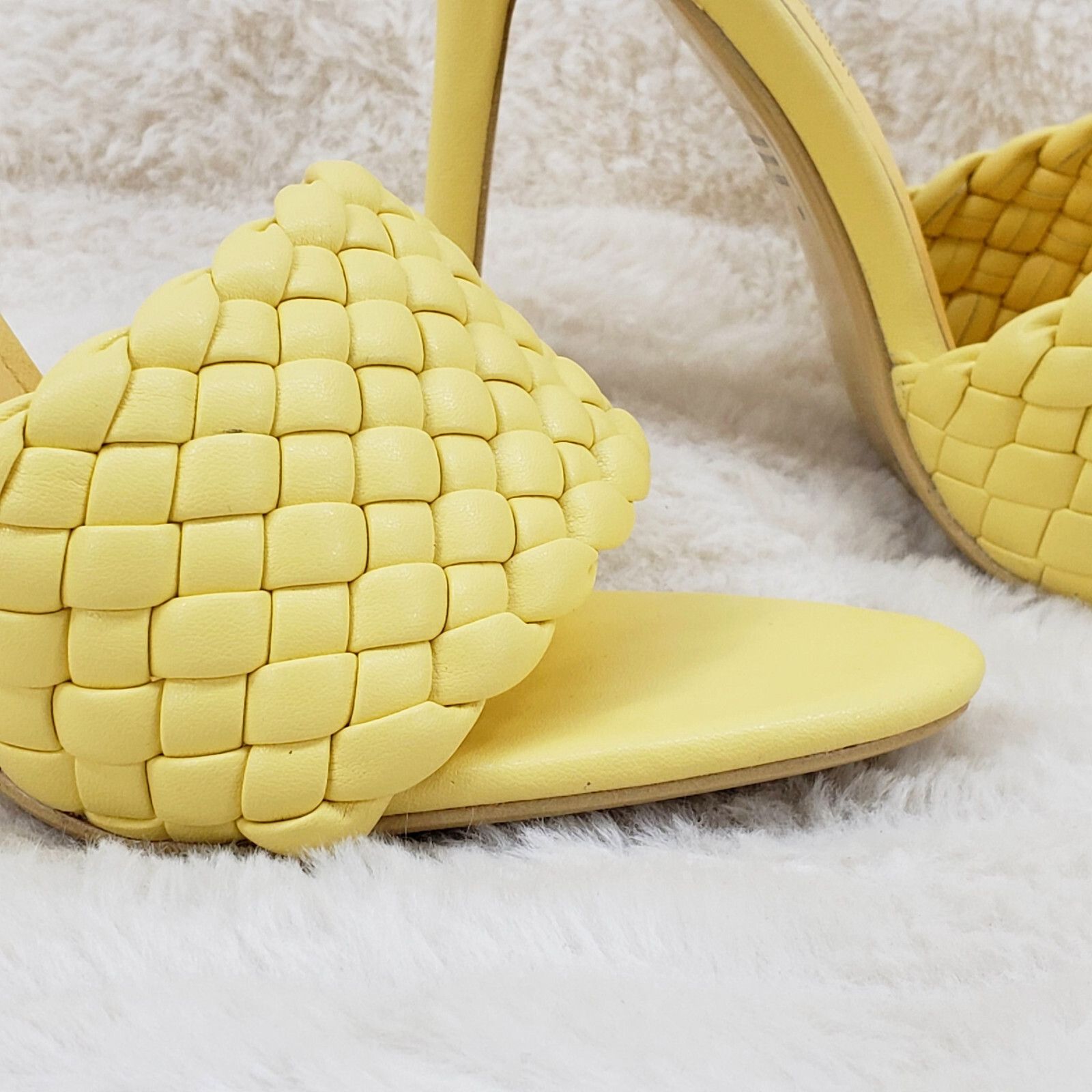 Other Anson Slip On Yellow Open Toe High Heel Clogs Mules Slides ( Size US 7.5 / IT 37.5 - 3 Thumbnail