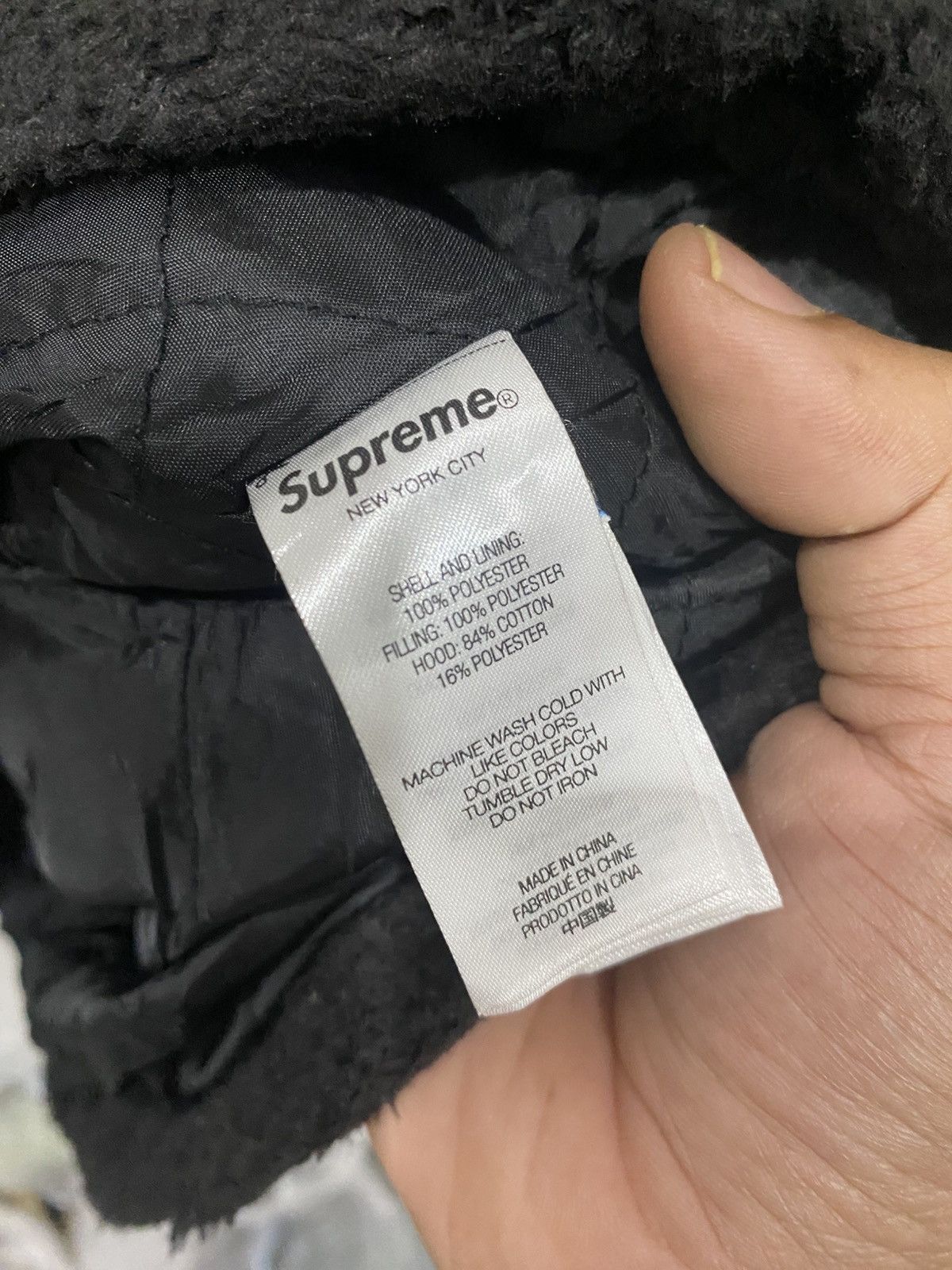 Supreme Supreme Fleece Jacket Zip up Hooded Shirt Black Size US XL / EU 56 / 4 - 6 Thumbnail