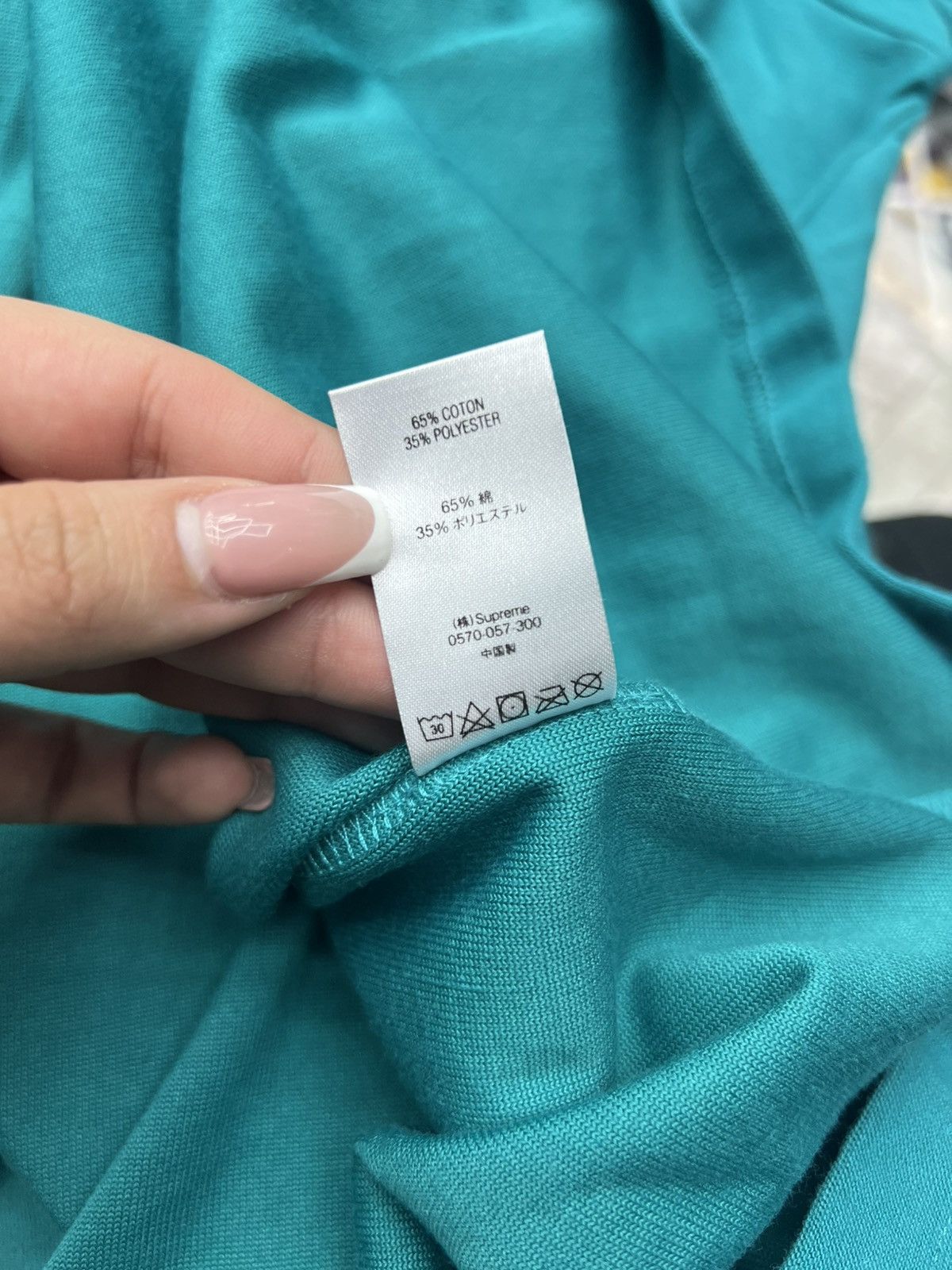 Supreme Supreme chenille Arc Logo Tee Teal Size US XL / EU 56 / 4 - 9 Thumbnail