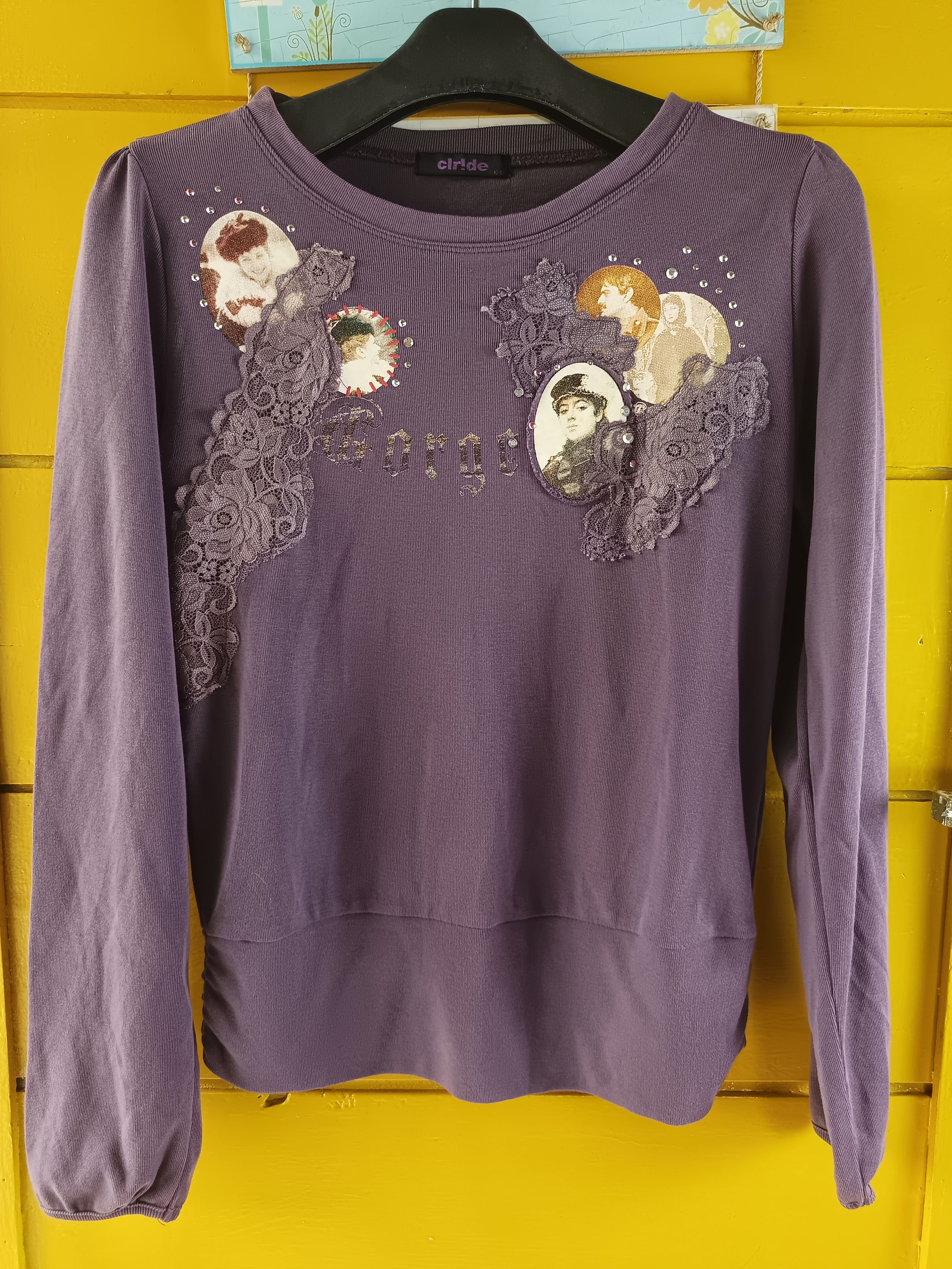 Japanese Brand Vintage y2k CLR!DE Japanese Brand Long Sleeve T shirt Size L / US 10 / IT 46 - 7 Thumbnail