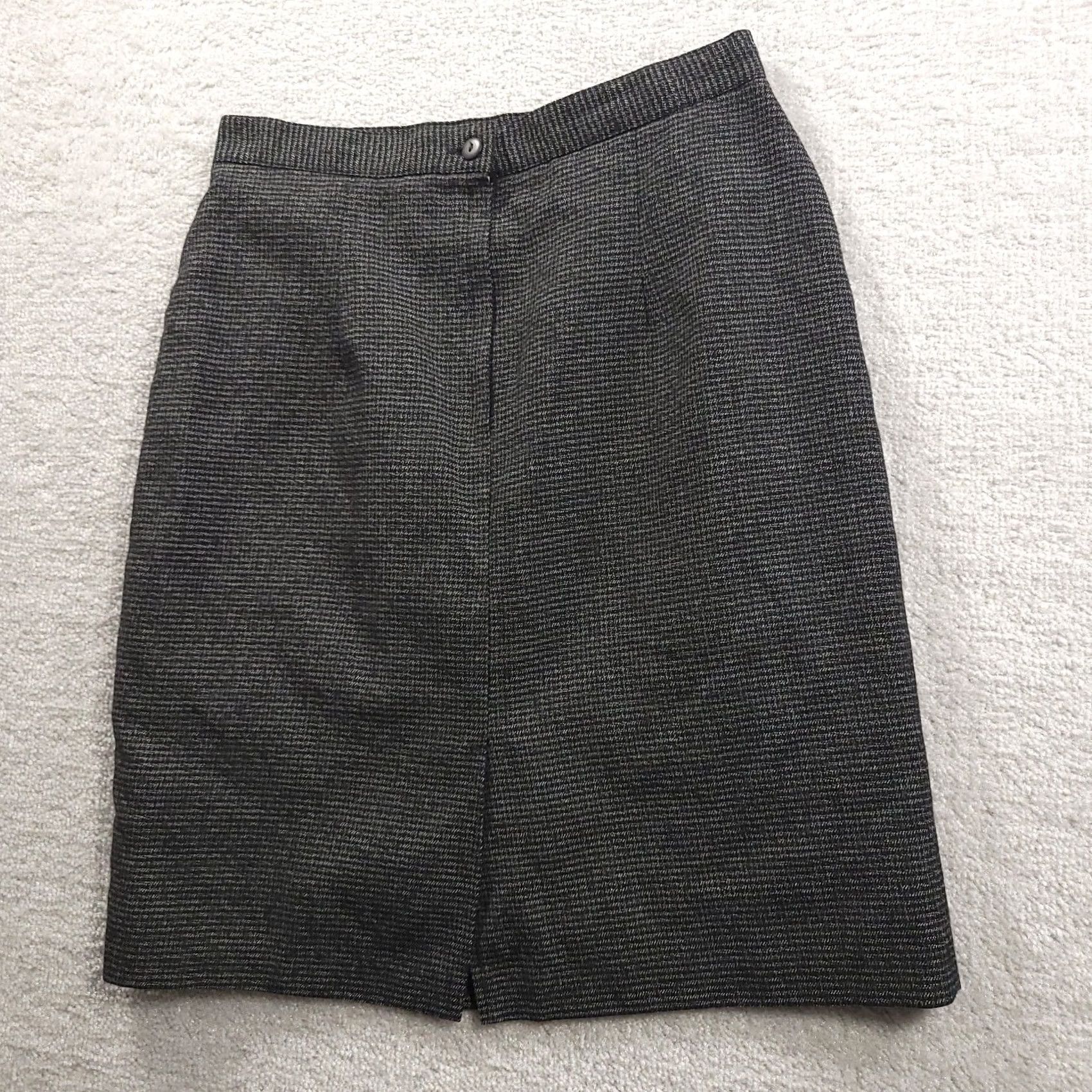 Vintage VINTAGE Columbus Circle Pencil Skirt Gray Size 12 Made In USA Women’s Zipper Knee Length Lined Size 34" / US 12 / IT 48 - 2 Thumbnail