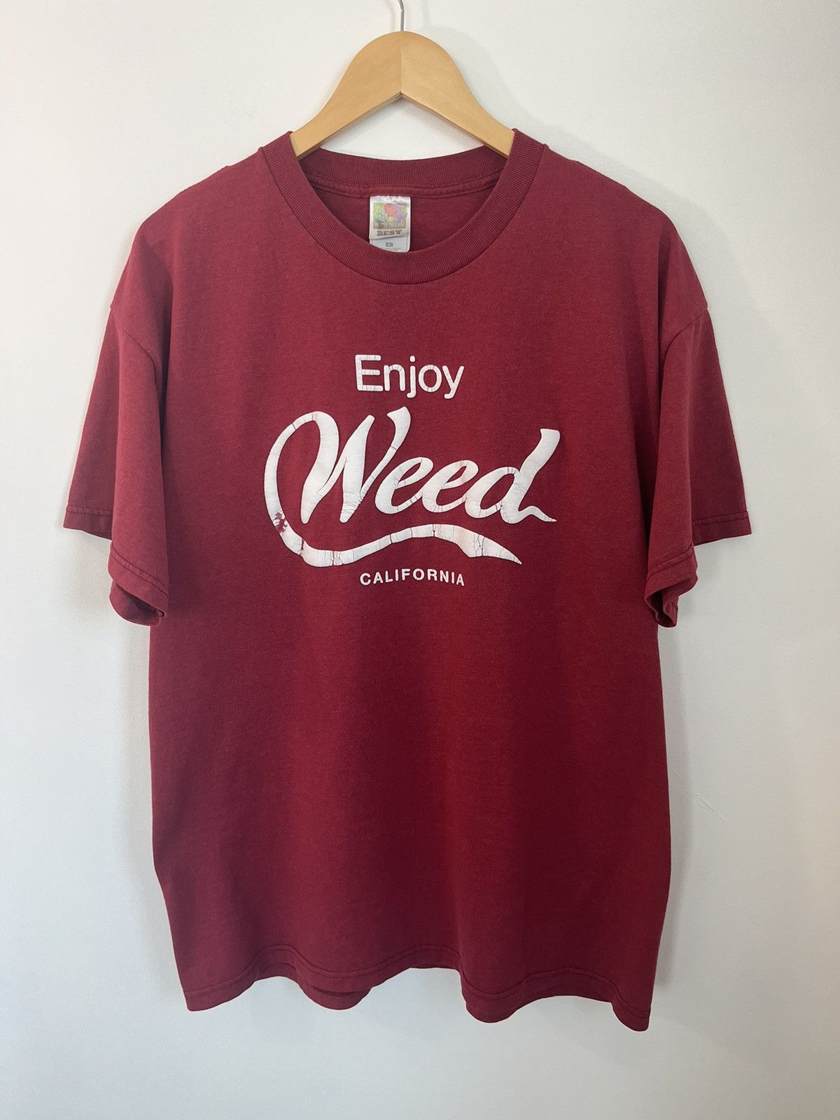 Vintage ENJOY WEED California Vintage Faded Coke Parody Tee Size US XL / EU 56 / 4 - 2 Thumbnail