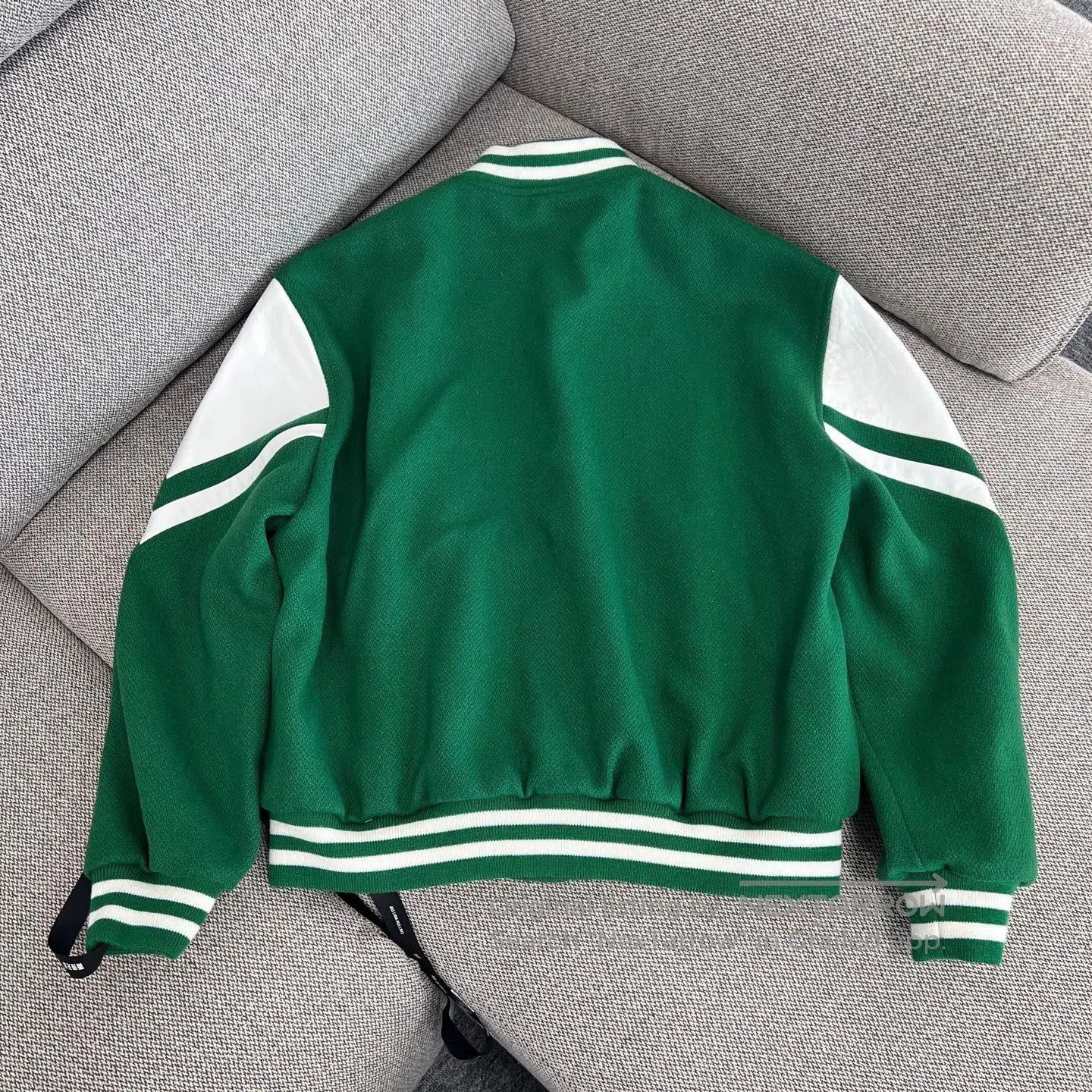 Celine celine letter patch baseball jacket in green. Size US L / EU 52-54 / 3 - 2 Thumbnail
