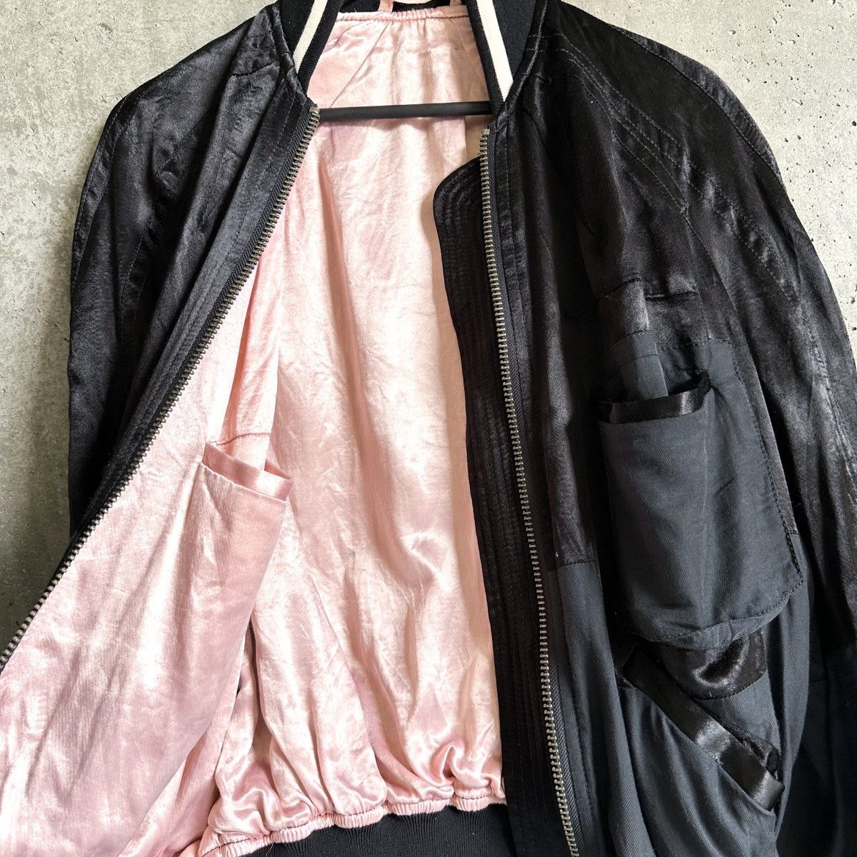 Silk Patchwork Baker Bomber Jacket