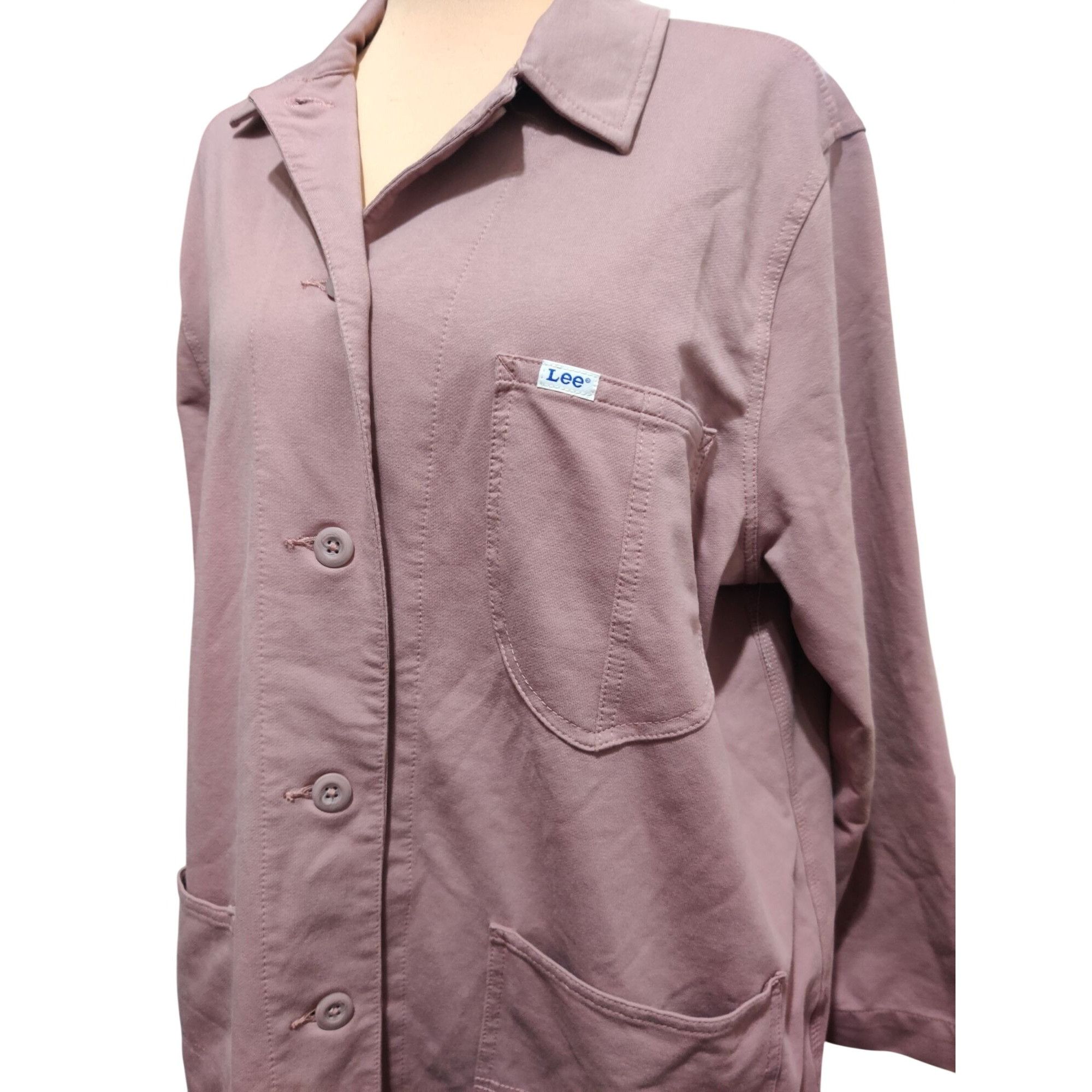 Lee Lee XL Dreamy Mauve Utility Jacket Button Front Chore Coat S Size XL / US 12-14 / IT 48-50 - 17 Thumbnail
