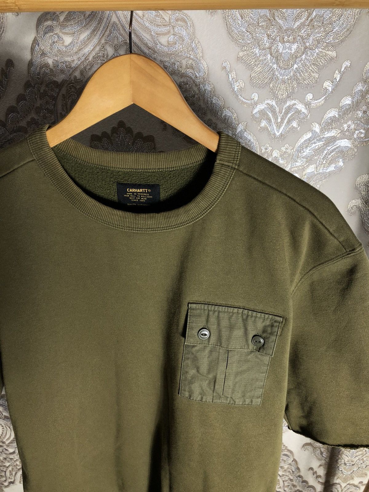 Carhartt Wip VINTAGE CARHARTT WIP MILITARY POCKET SWEATER DESIGNER Y2K Size US M / EU 48-50 / 2 - 2 Thumbnail