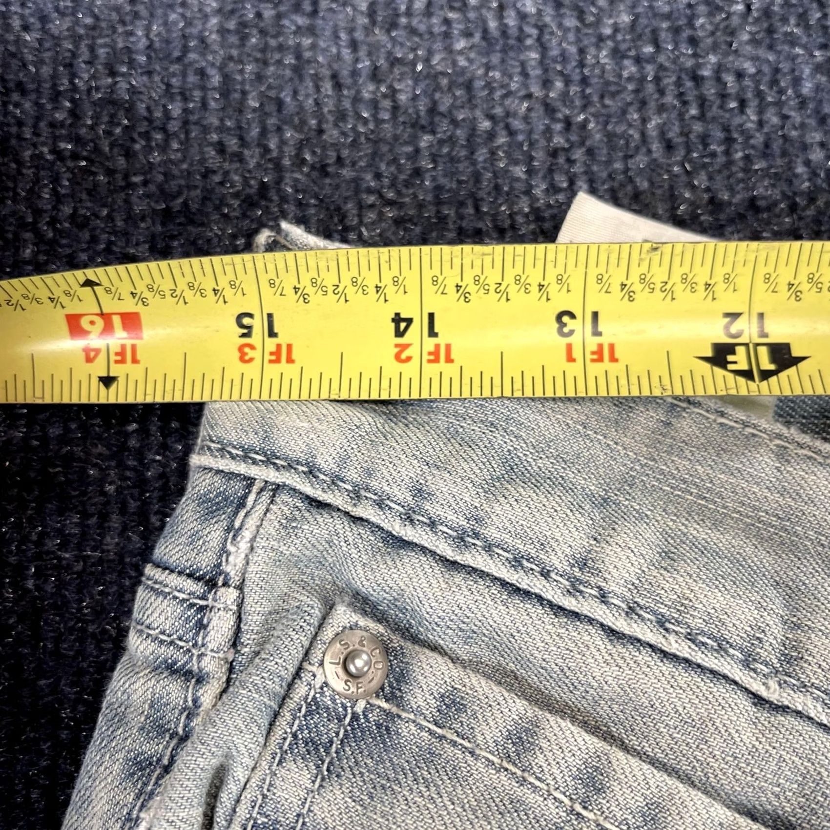 Levi's Levi's 511 Jeans Mens 31x30 Light Wash Blue Denim Slim Straight Casual Fit Size US 31 - 5 Thumbnail