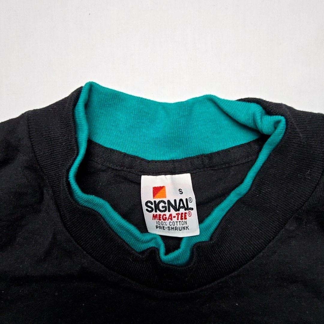 Vintage Vintage Blank Shirt Signal Black Double Collar S Shirt 90s Size US S / EU 44-46 / 1 - 5 Thumbnail