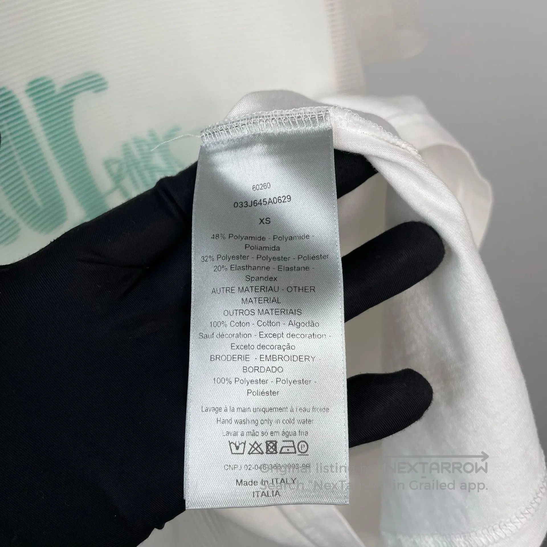 Dior Dior White Organdy Double Layer Short Sleeve Top| Size US XS / EU 42 / 0 - 8 Thumbnail