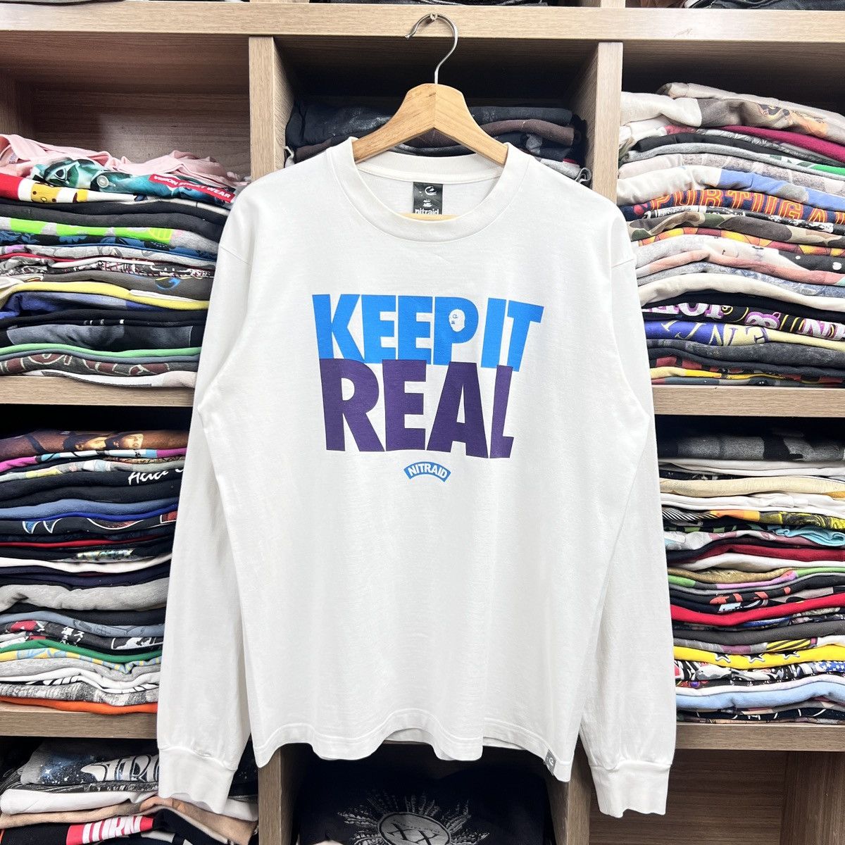 Japanese Brand VTG NITRAID KEEP IT REAL SIZE LARGE Size US L / EU 52-54 / 3 - 1 Thumbnail