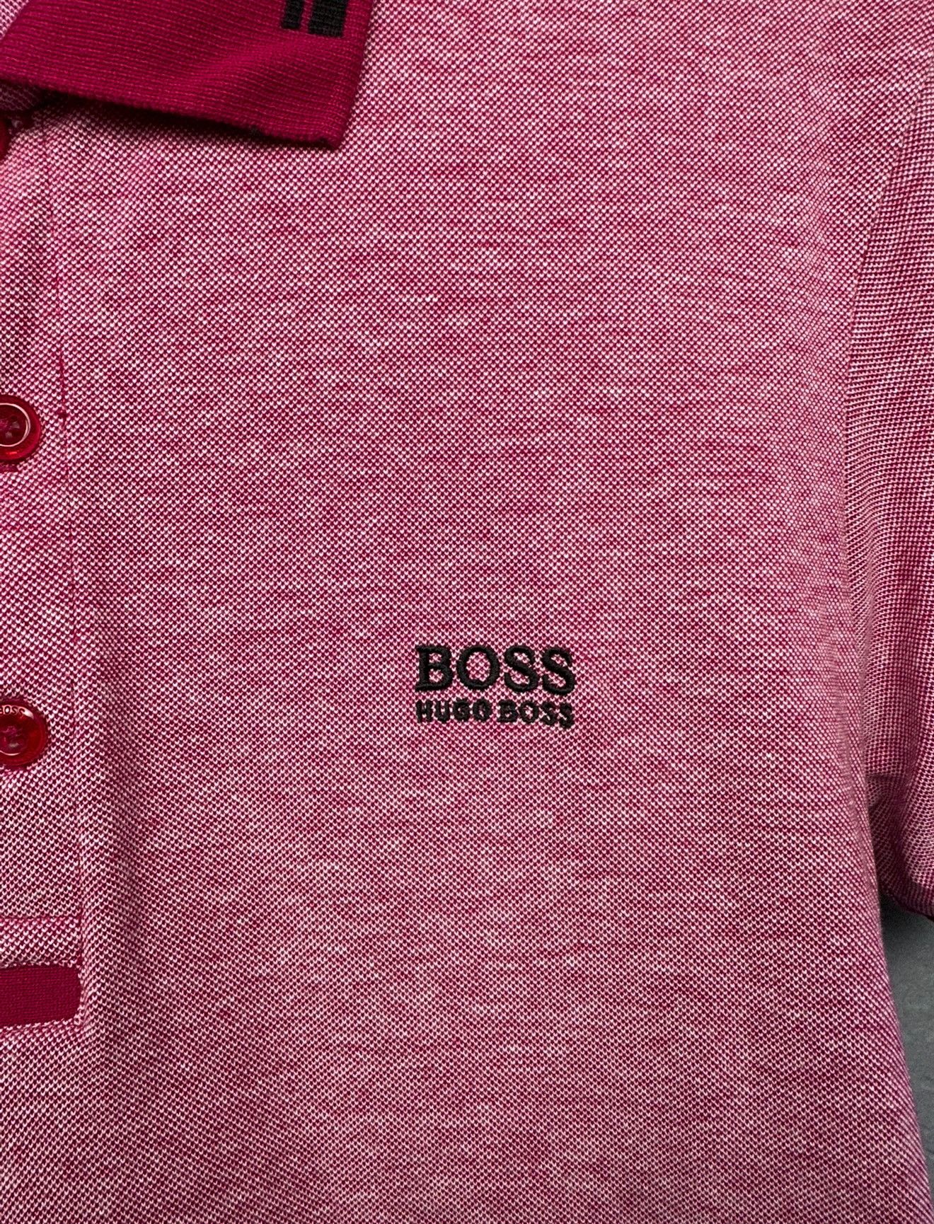 Hugo Boss × Vintage Hugo Boss Vintage Mens Polo Shirt Size US L / EU 52-54 / 3 - 3 Thumbnail