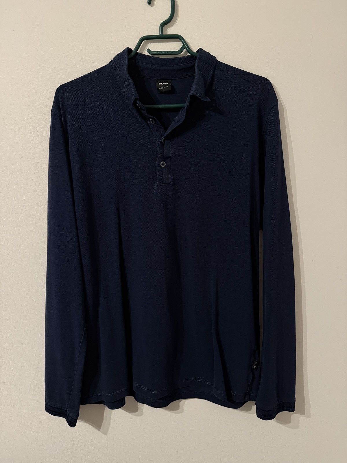 Hugo Boss Hugo Boss Long Sleeve Polo Size US L / EU 52-54 / 3 - 1 Thumbnail
