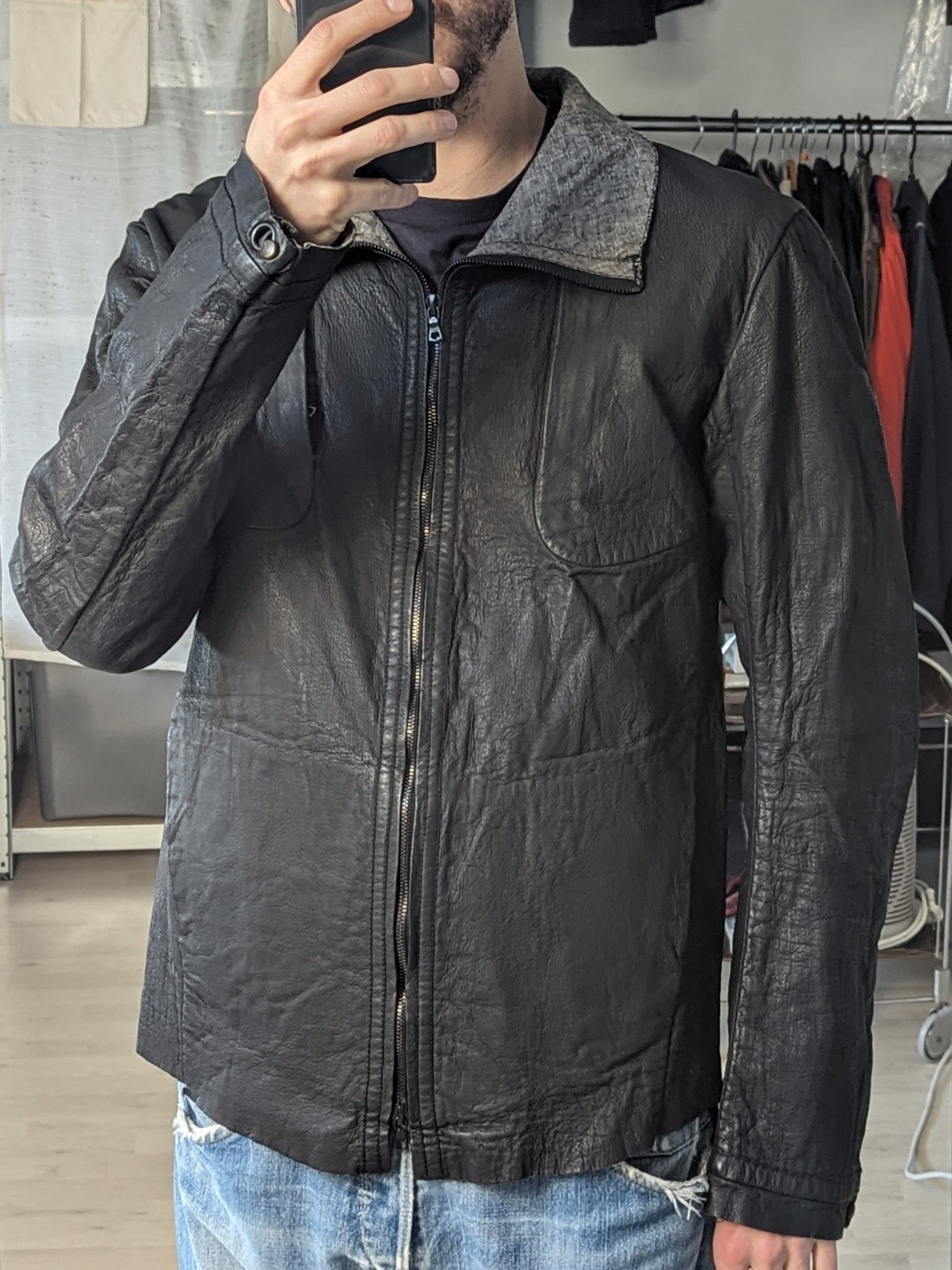Isaac Sellam Experience Deerskin 4 pockets jacket w/ linen lining Size US L / EU 52-54 / 3 - 15 Thumbnail