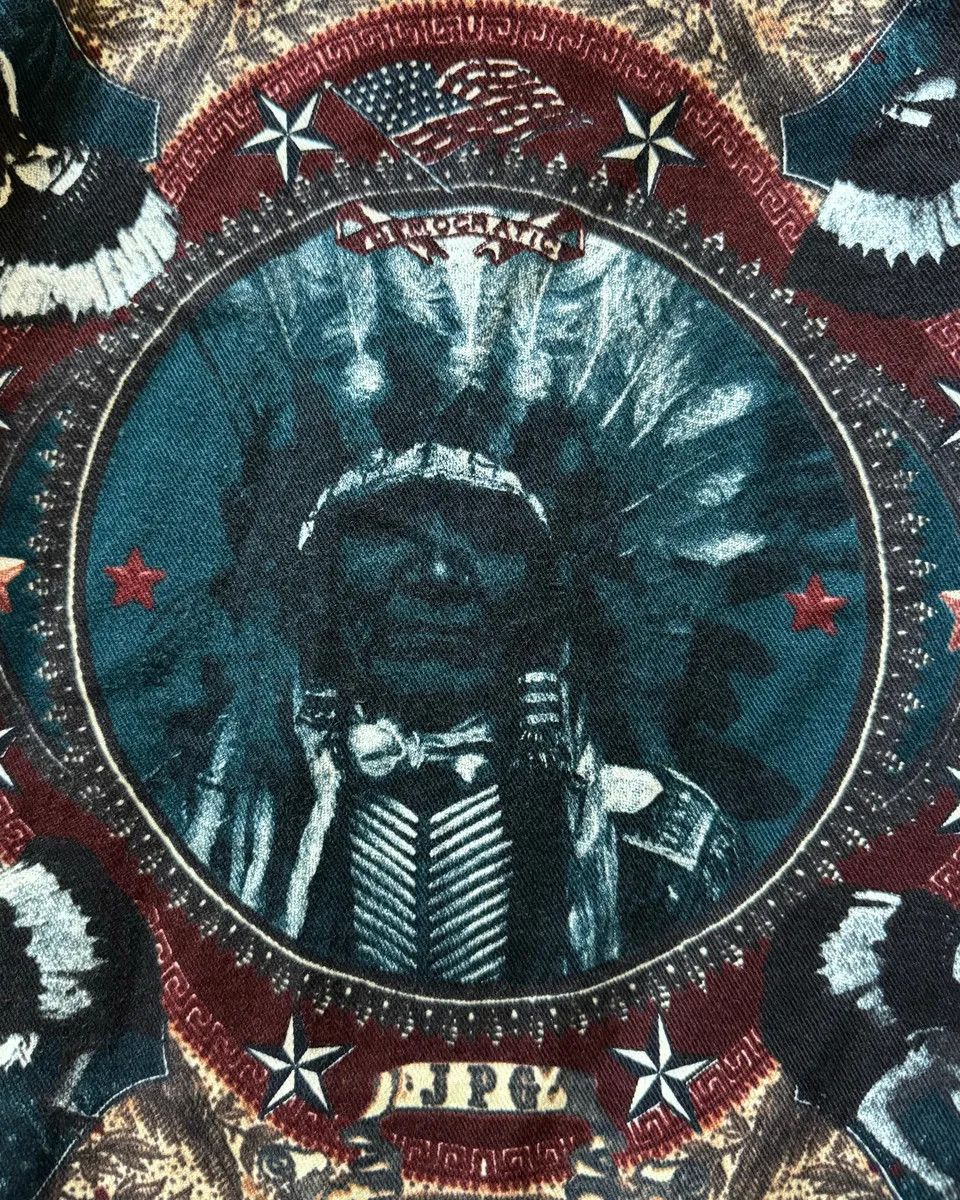Jean Paul Gaultier × Vintage 1990s Jean Paul Gaultier Native American Indian Contemporary Jacket Size M / US 6-8 / IT 42-44 - 8 Thumbnail