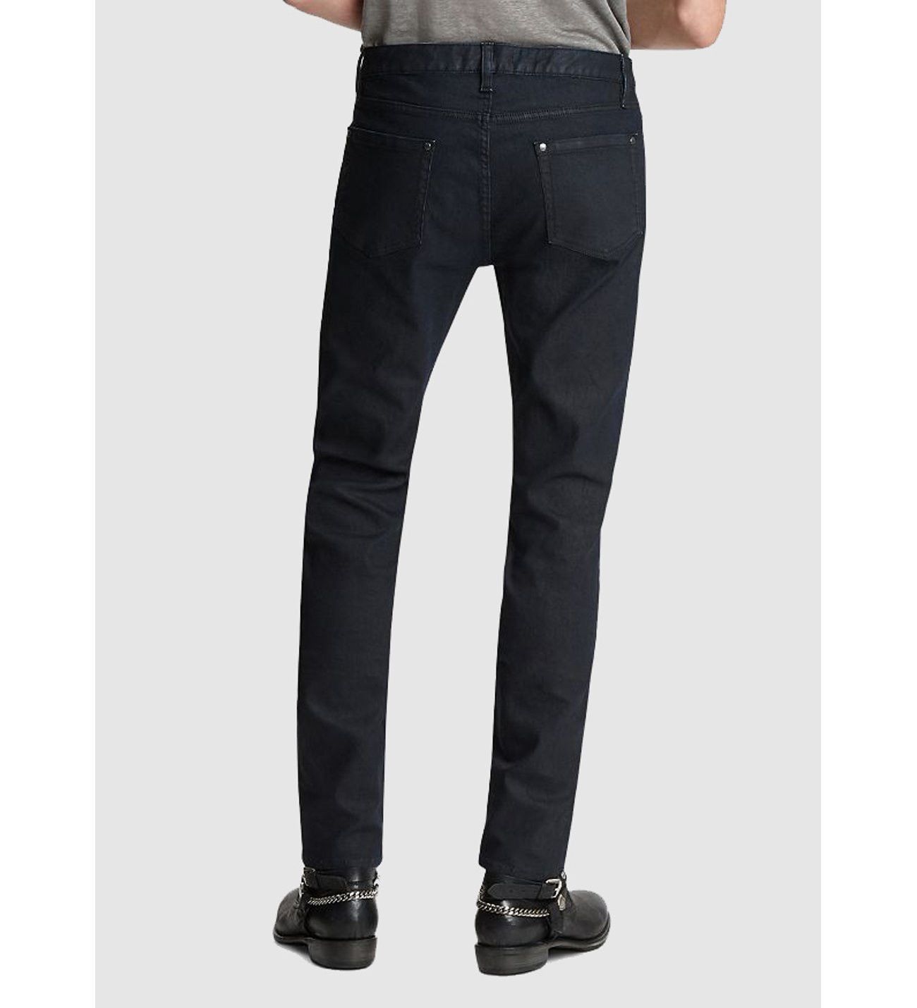 John Varvatos Coated Deep Blue Jean Size 31 Size US 31 - 2 Thumbnail