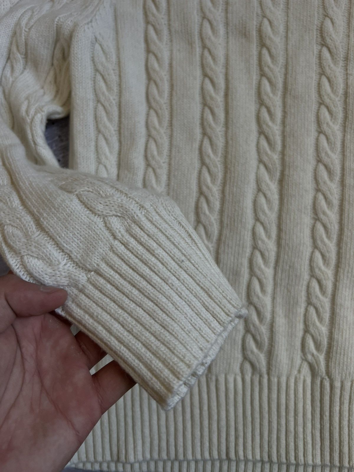 Polo Ralph Lauren Rare Cable Knit Sweater Polo Ralph Lauren M Size US M / EU 48-50 / 2 - 6 Thumbnail