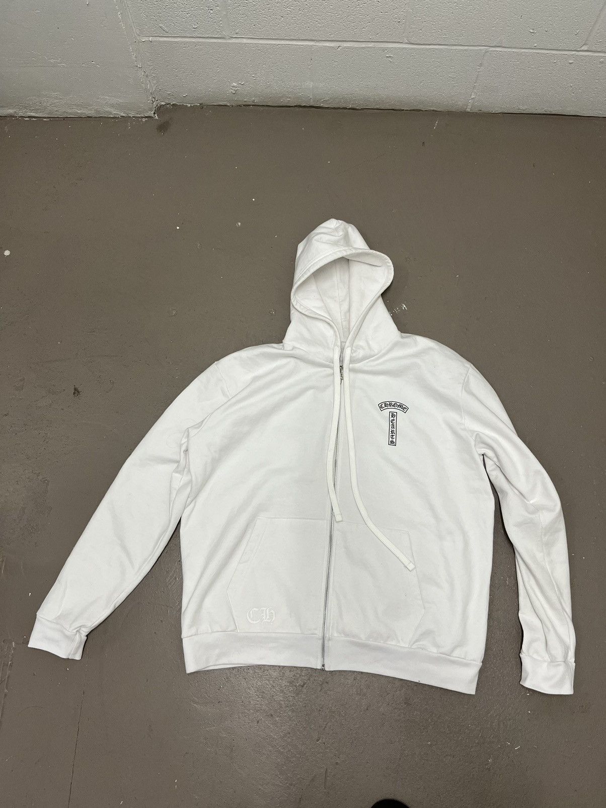 Chrome Hearts CHROME HEARTS FUCK YOU NYC EXCLUSIVE WHITE ZIPUP HOODIE Size US XL / EU 56 / 4 - 2 Thumbnail