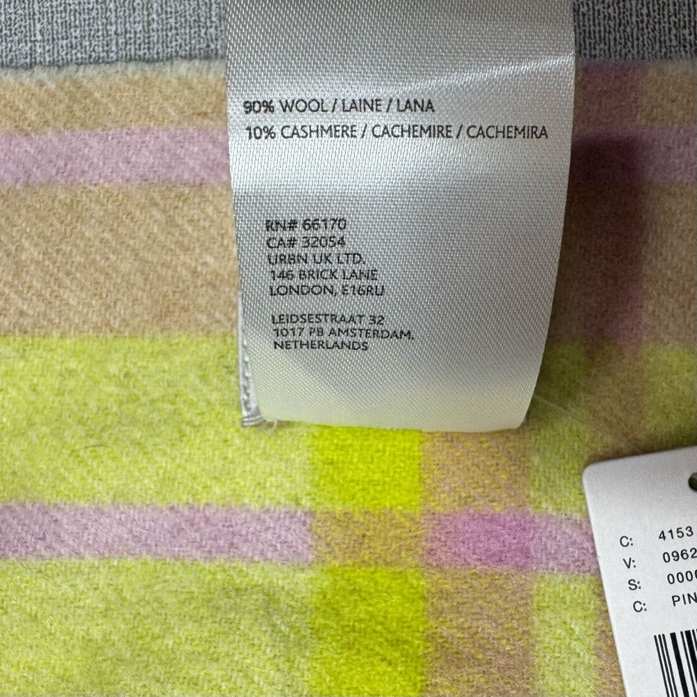 Anthropologie NWT New Anthropologie Maeve Plaid Wool Cashmere Scarf Size Size ONE SIZE - 8 Thumbnail