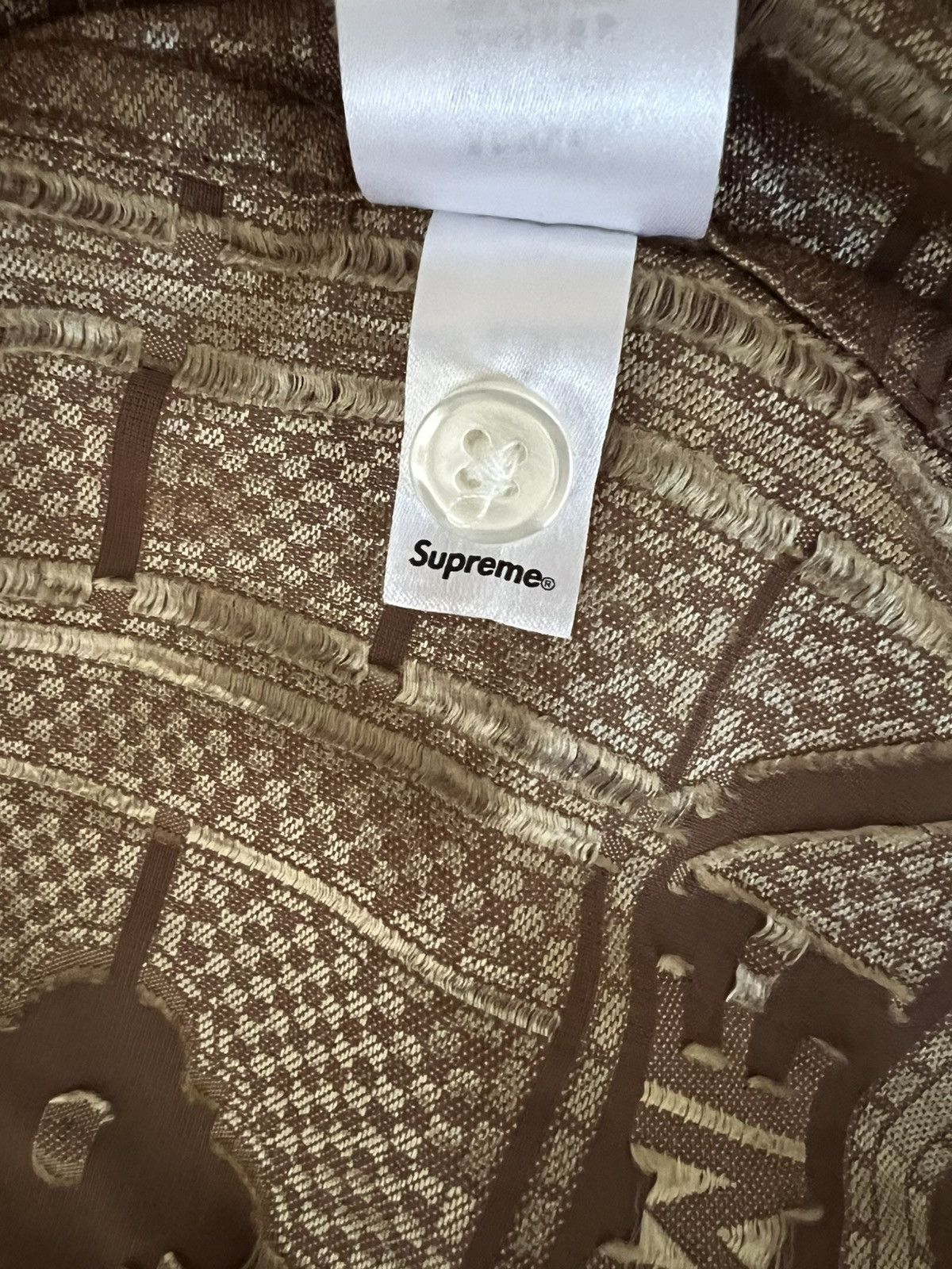 Supreme Supreme TRAY JACQUARD S/S SHIRT tan/brown size Small Size US S / EU 44-46 / 1 - 8 Thumbnail