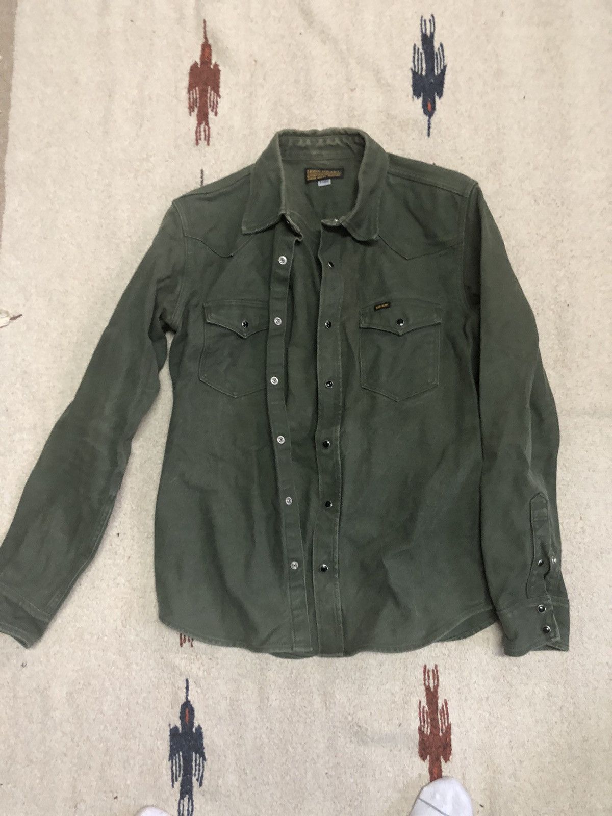 Iron Heart Iron Heart vintage denim green jacket Size US L / EU 52-54 / 3 - 1 Thumbnail