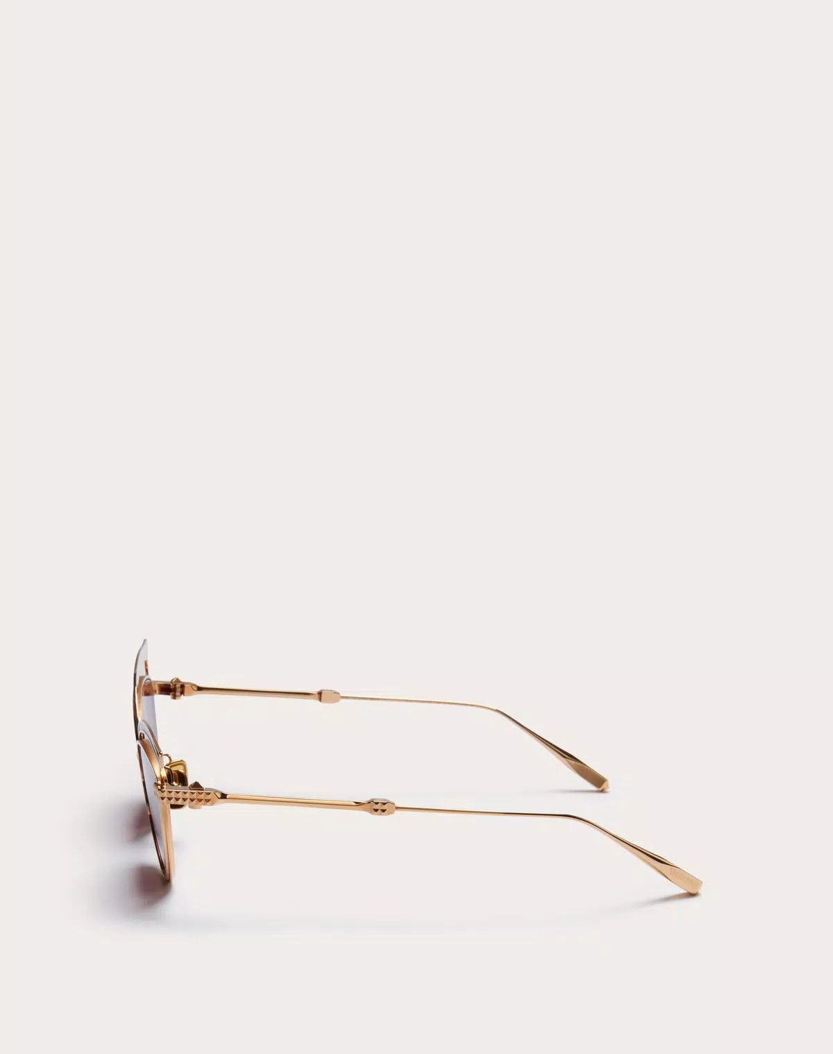 Valentino oc11z0725 Size: 55/ Cat-Eye Titanium Frame in Light Gold Size ONE SIZE - 3 Thumbnail