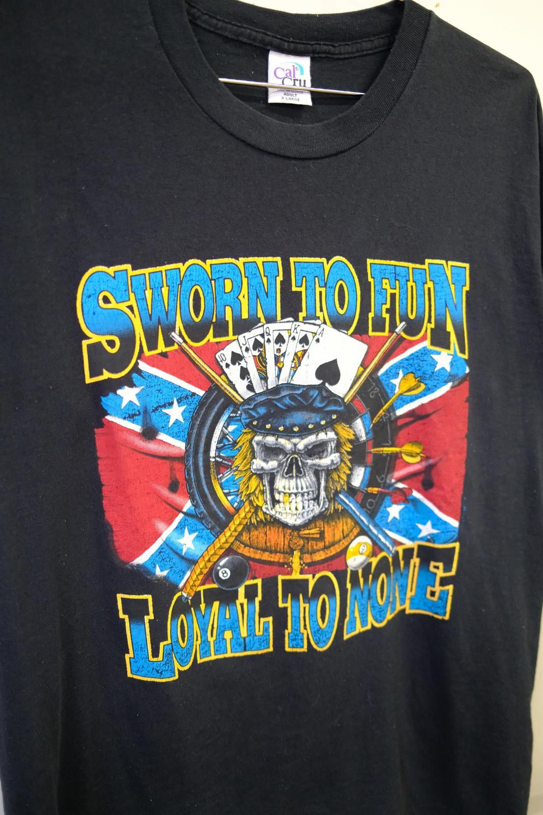 Theory 90's Cal Cru Sworn To Fun Loyal To None T-Shirt Size XL / US 12-14 / IT 48-50 - 2 Thumbnail