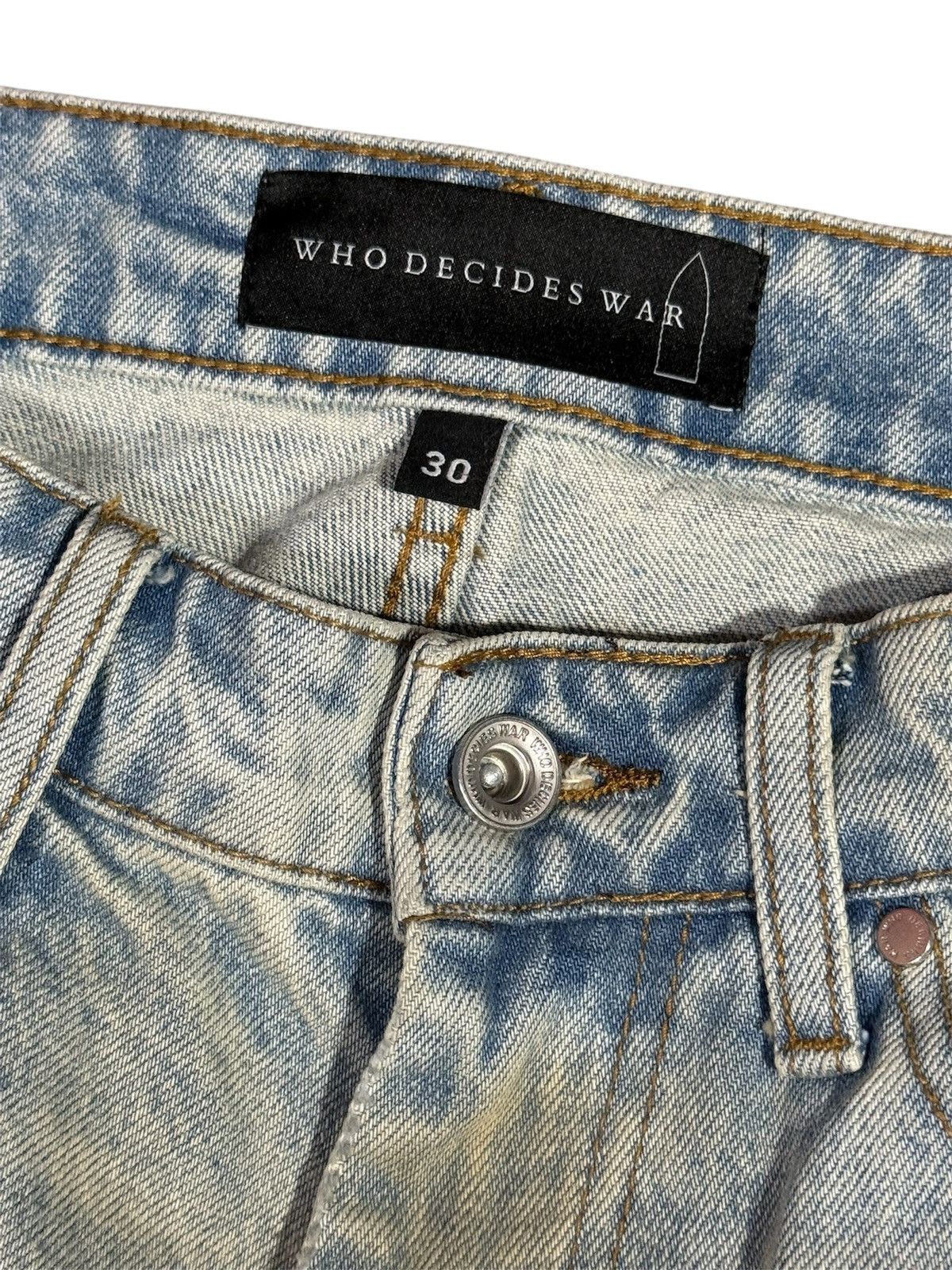 Who Decides War WDW Who Decides War - Winter Mechanic Denim Jeans Size US 30 / EU 46 - 3 Thumbnail