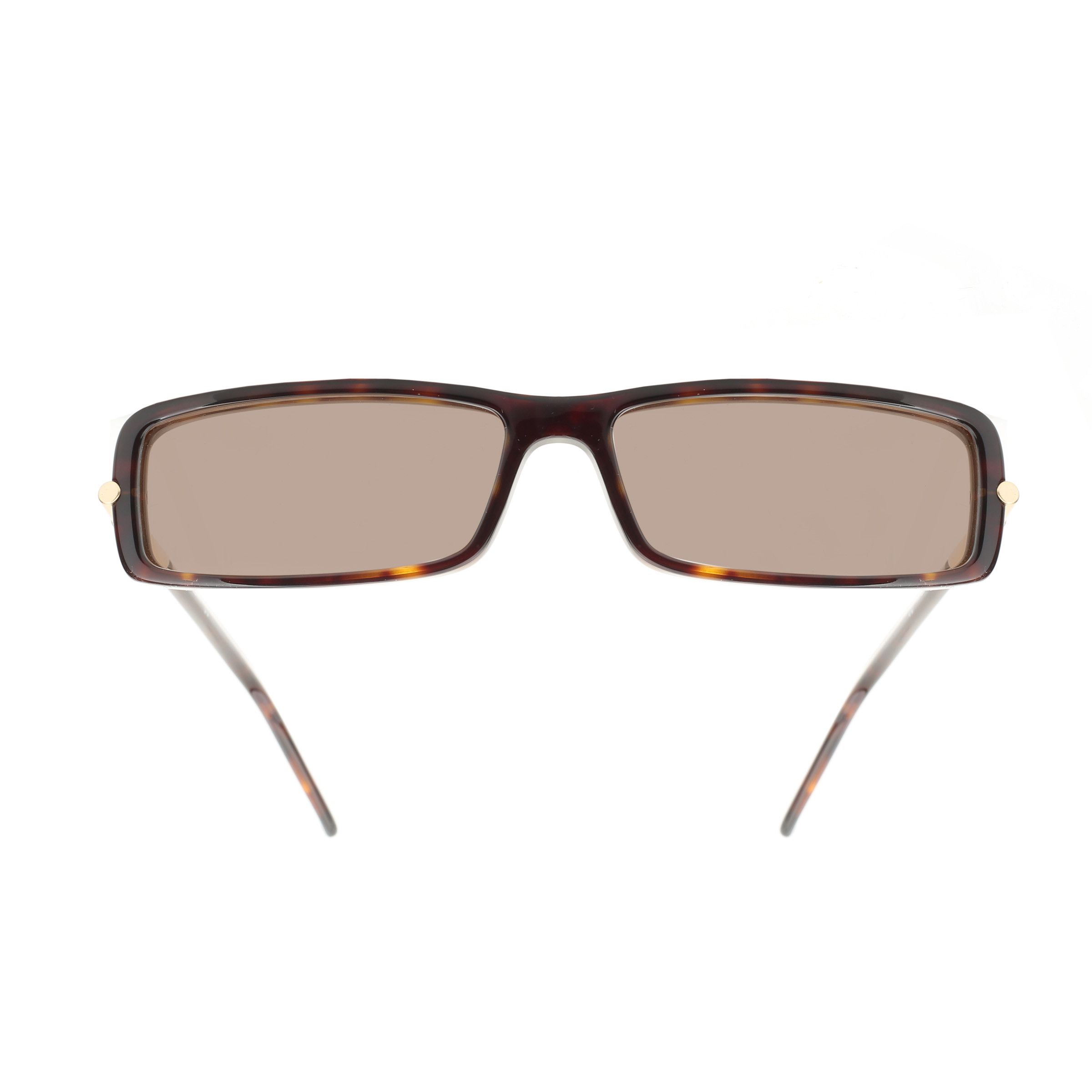 Diesel Diesel '00s Gold Signature Brown Lens Recatngular Sunglasses Size ONE SIZE - 3 Thumbnail