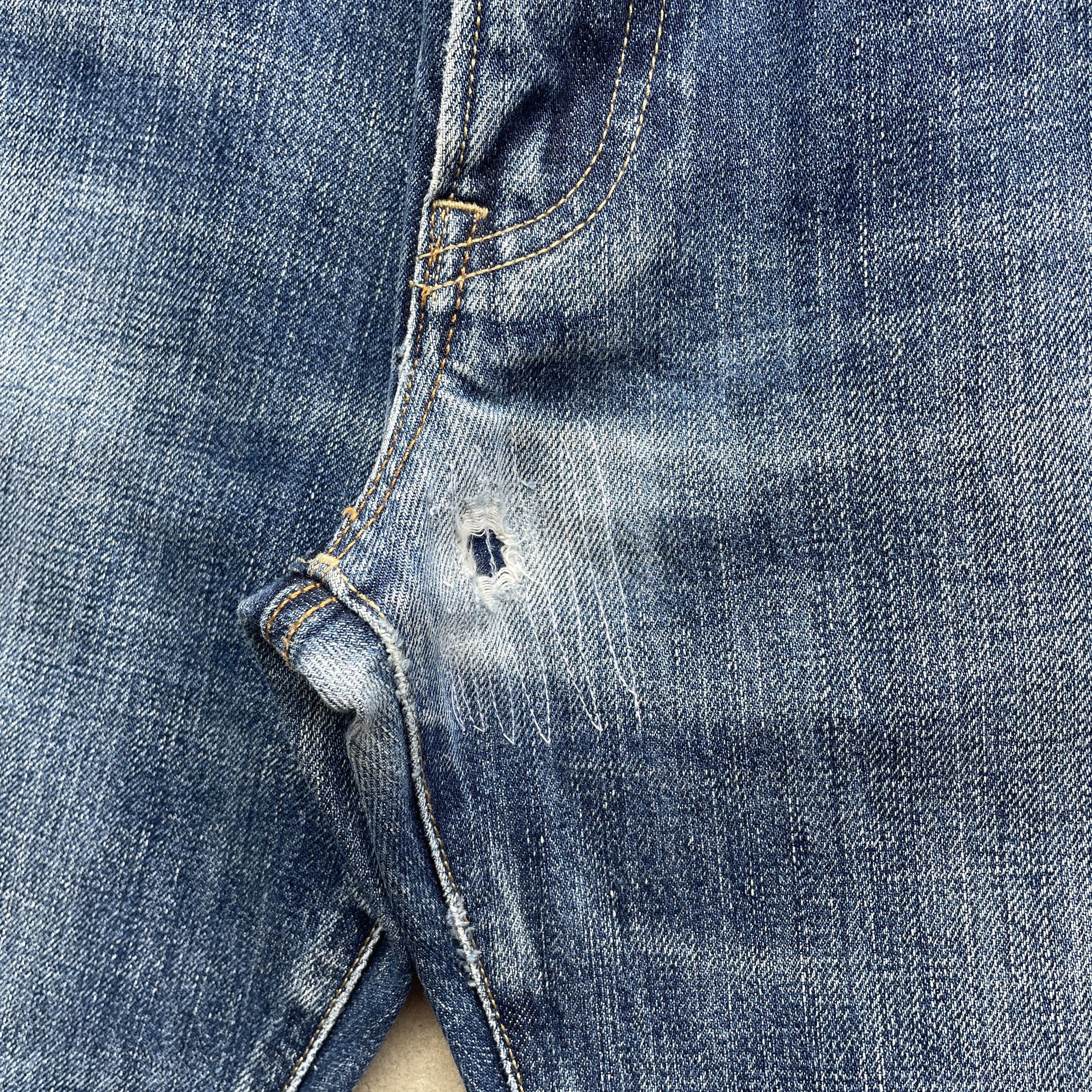 Japanese Brand VINTAGE JAPANESE JEANS DISTRESSED FADED DENIM PANTS W32 Size US 32 / EU 48 - 6 Thumbnail