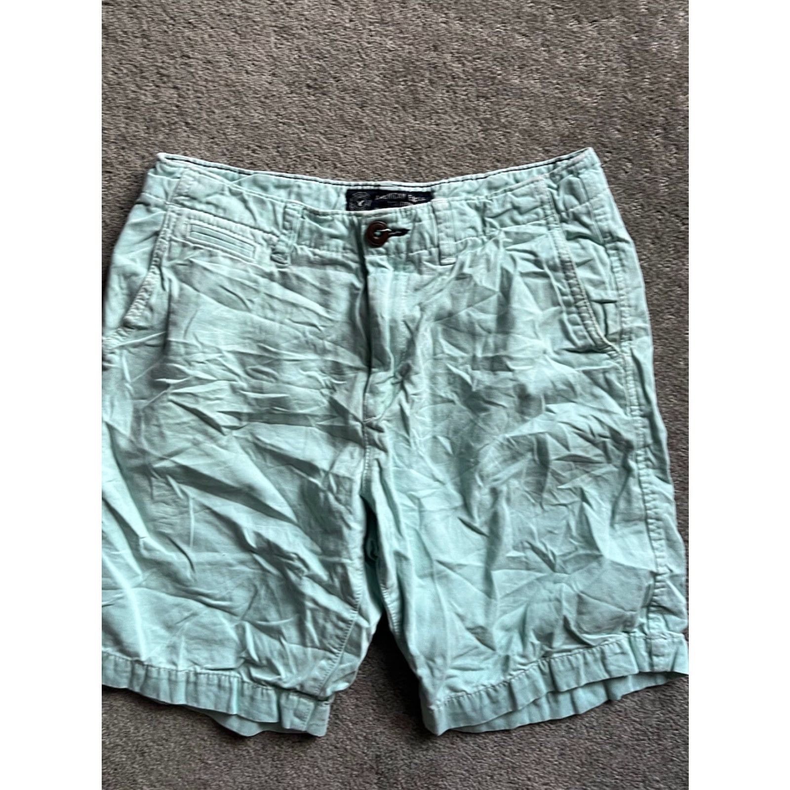 American Eagle Outfitters VINTAGE American Eagle Men's Shorts Size 30 Casual Chino Cotton Blue 9in Inseam Size US 30 / EU 46 - 3 Thumbnail