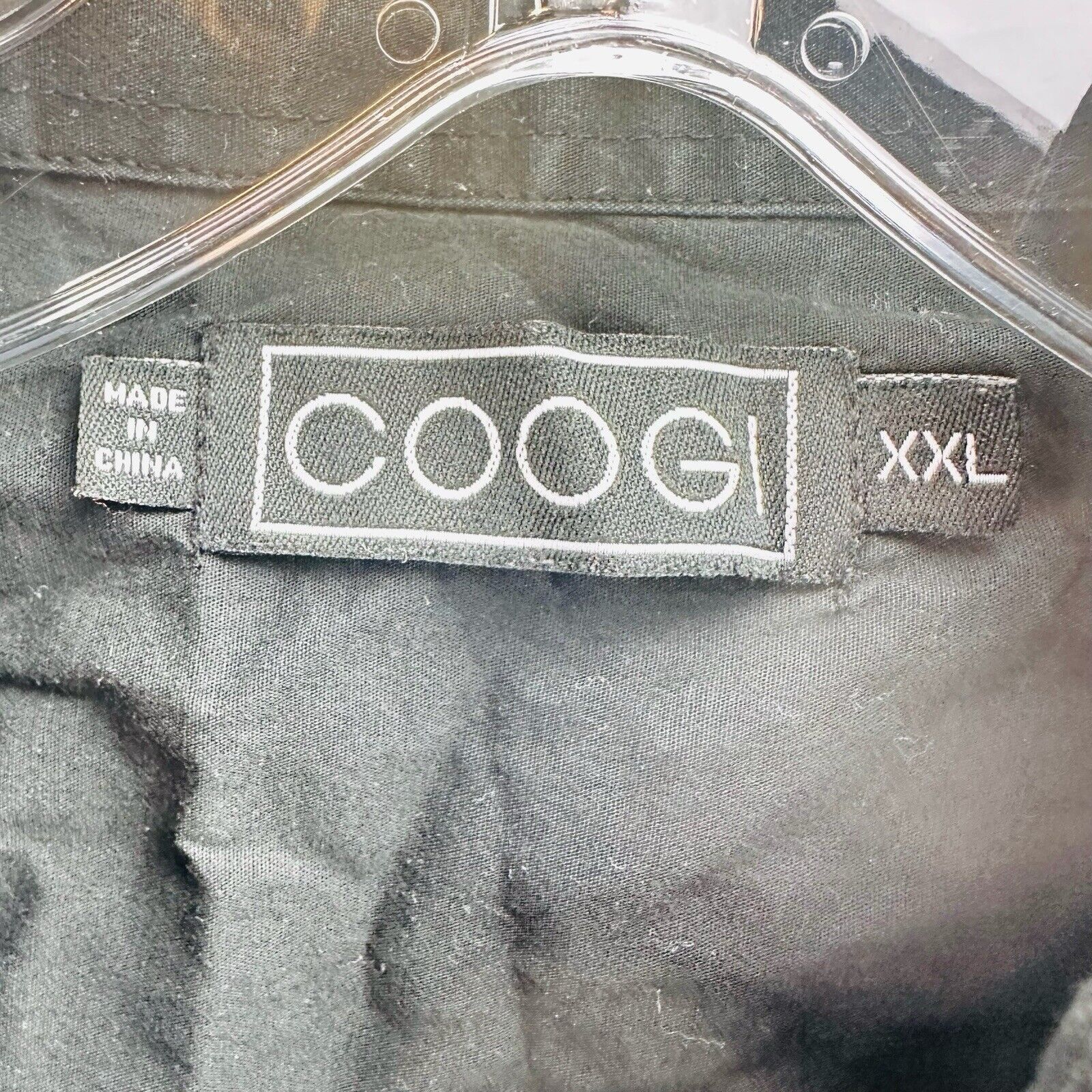 Coogi Coogi Shirt Mens XXL Black Embroidered Spell Out Hip Hop Y2K Size US XXL / EU 58 / 5 - 15 Thumbnail