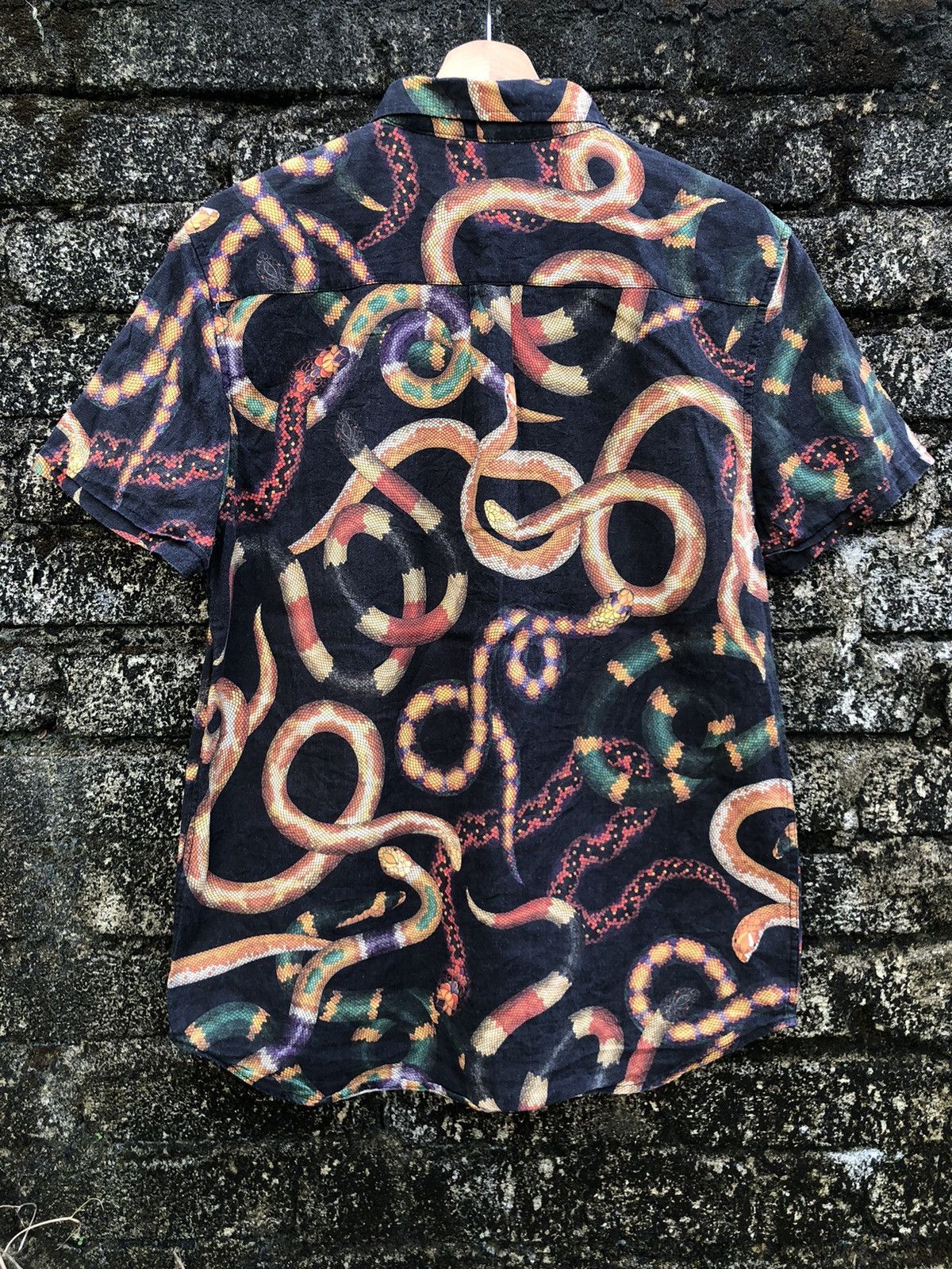 Dangerfield × Vintage Vintage Dangerfield Snake Print Button Shirts Size US M / EU 48-50 / 2 - 2 Thumbnail