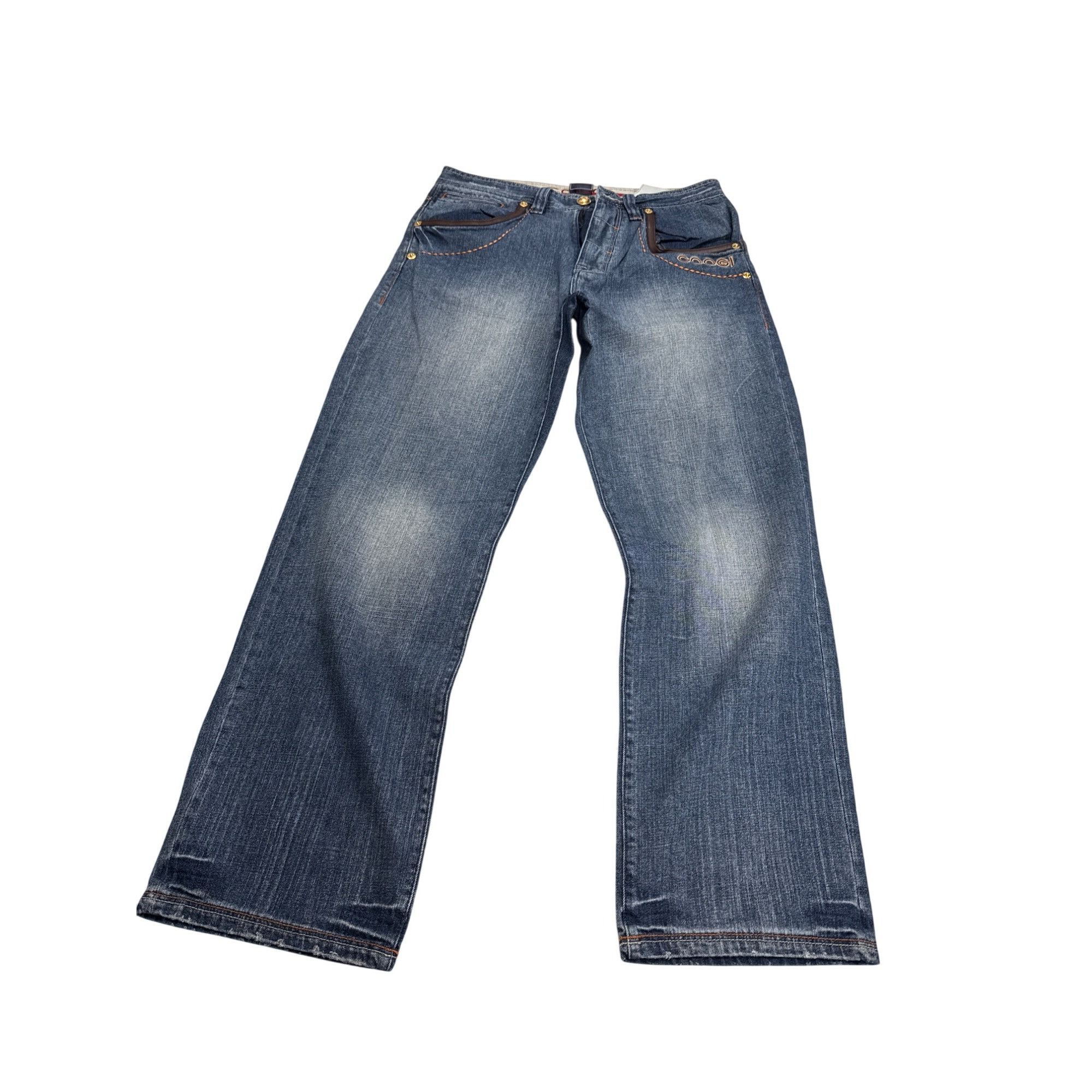Coogi Coogi Mens Y2K Blue Denim Jeans 34L 34W SKU 7602 Size US 34 / EU 50 - 1 Thumbnail