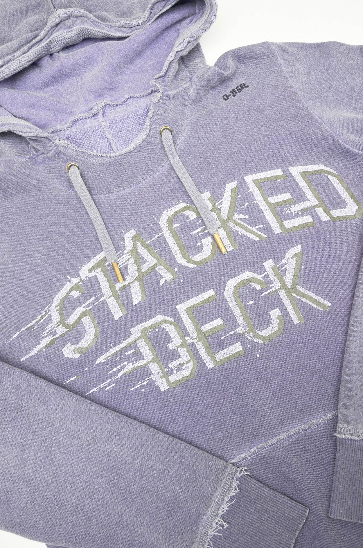 Diesel Diesel Stacked Deck Distressed Hoodie Purple - Size M Size US M / EU 48-50 / 2 - 5 Thumbnail