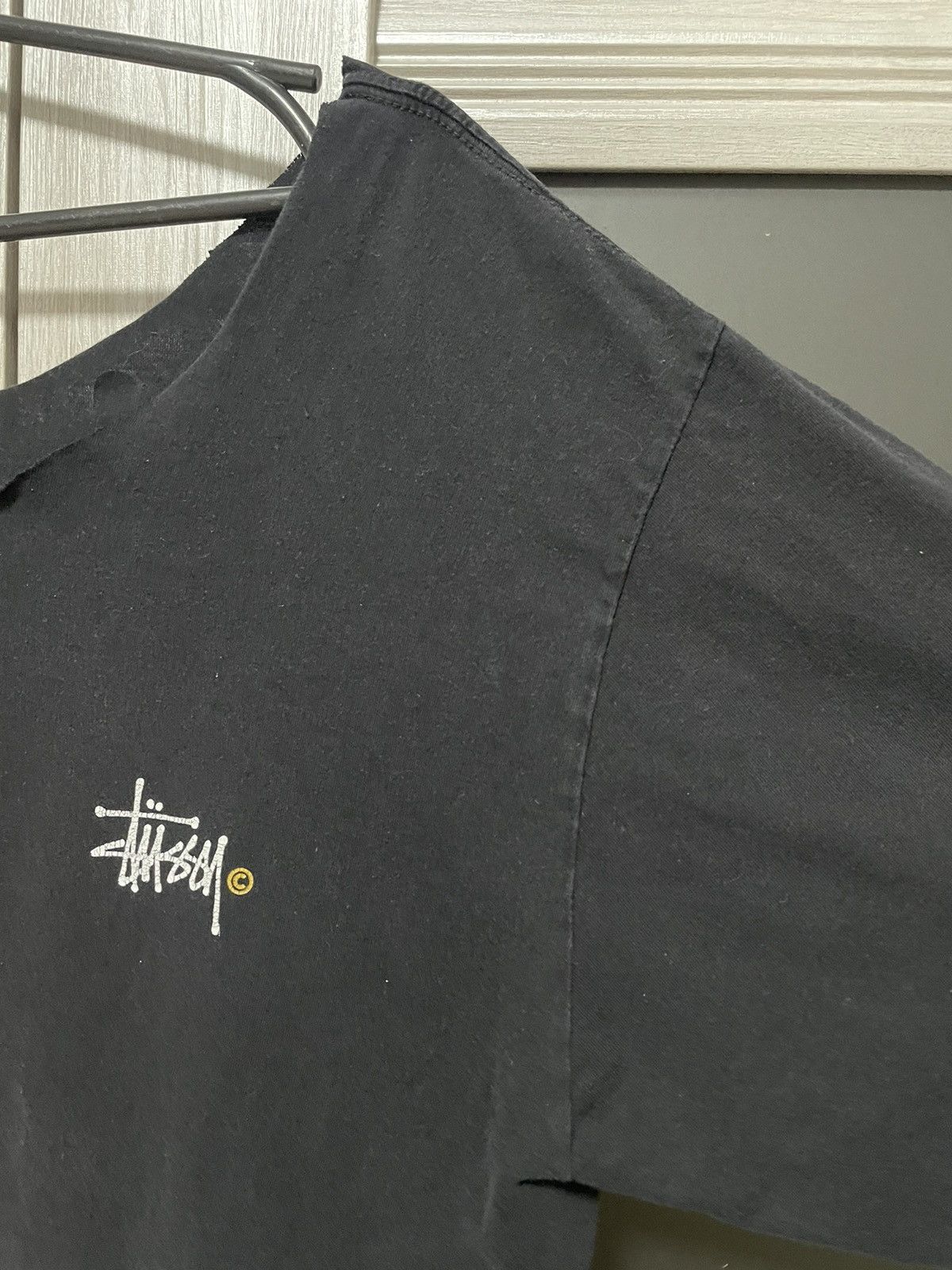 Stussy Vintage Stussy Cropped T Shirt Big and Small Logo Tee Size US XL / EU 56 / 4 - 9 Thumbnail