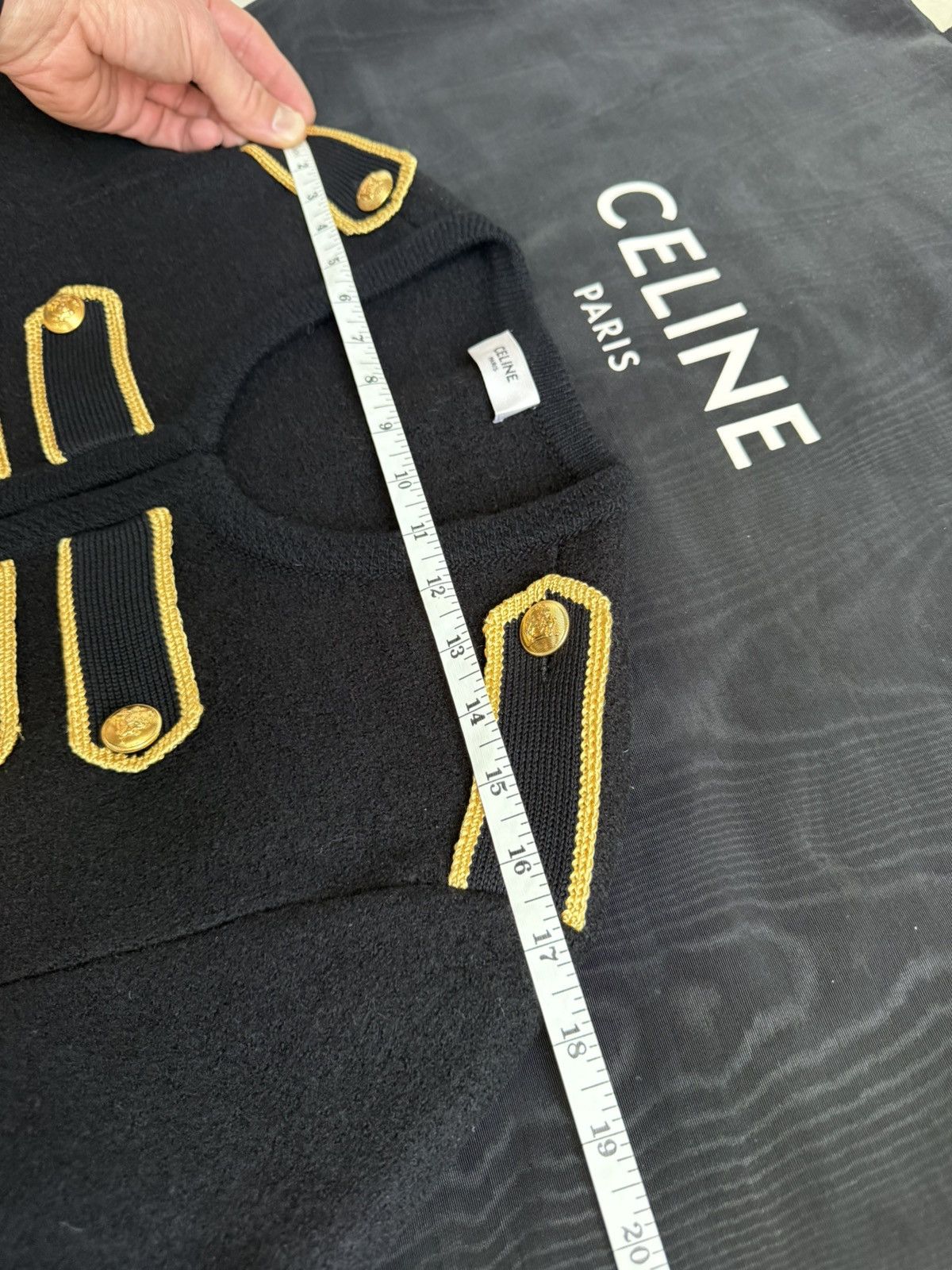 Celine $4k 🤑 Celine military jacket cardigan officer Hedi Slimane Size US S / EU 44-46 / 1 - 4 Thumbnail