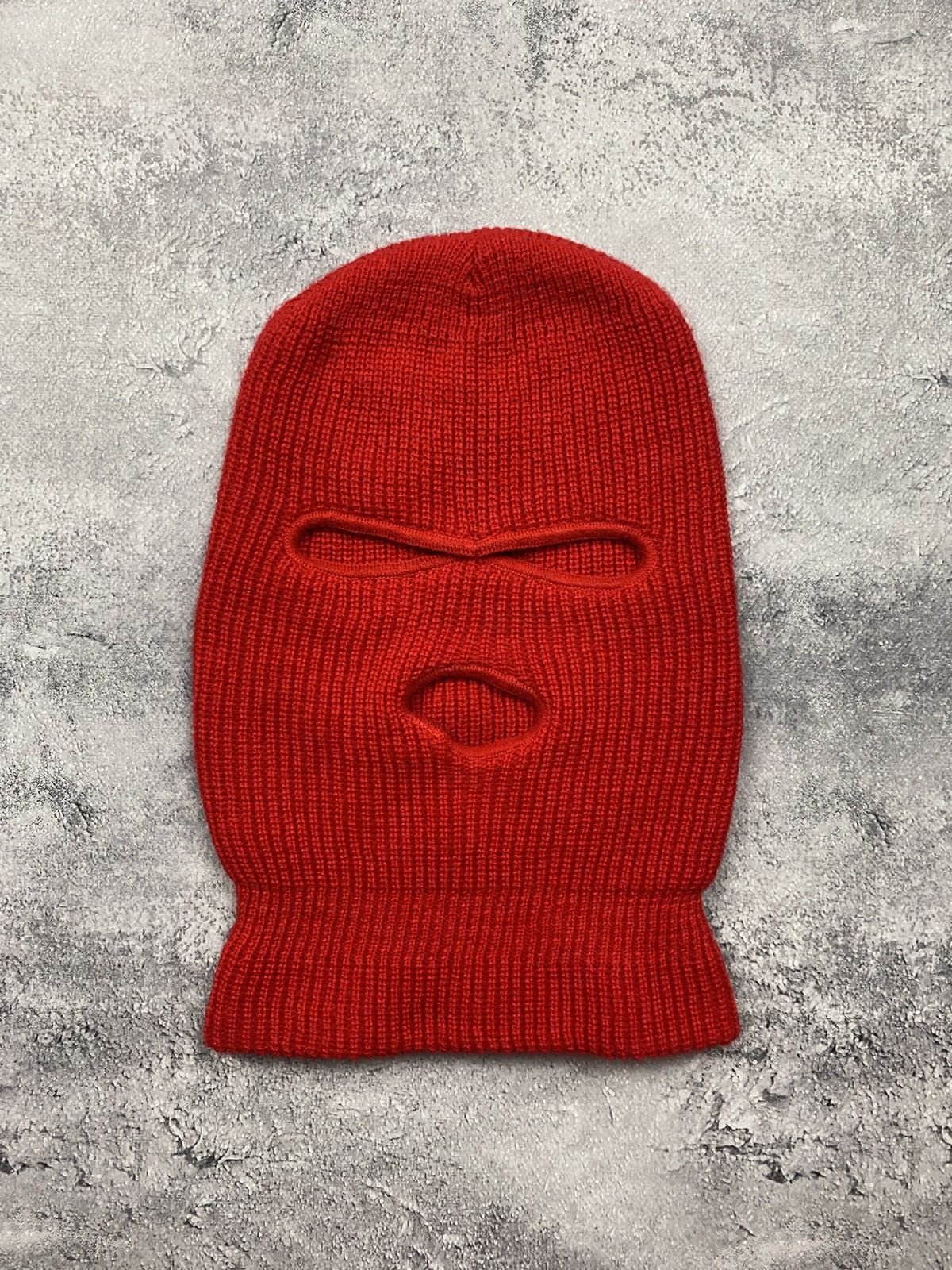 Japanese Brand Balaclava Knit Red Hat Vintage Ski Mask Rare Hype Streetwear Size ONE SIZE - 3 Thumbnail
