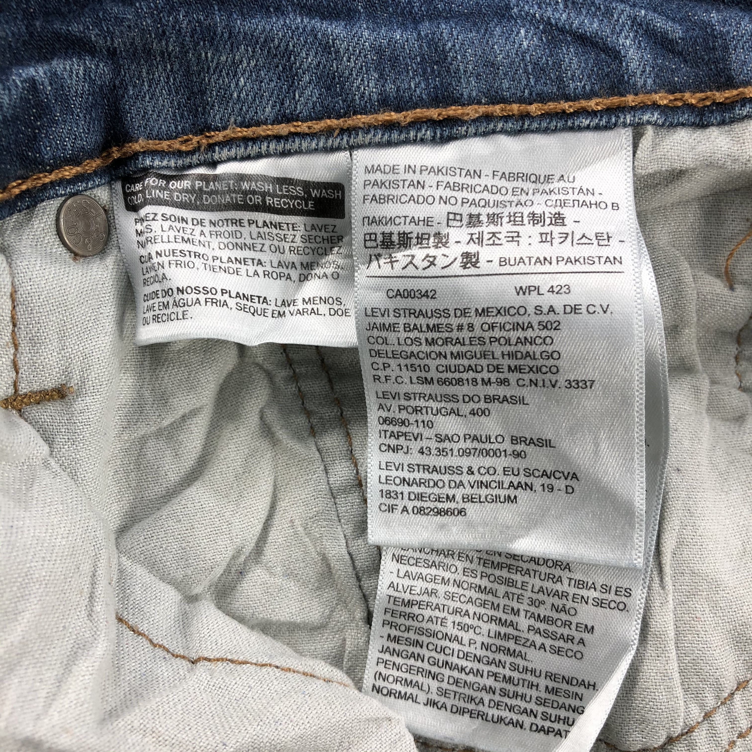 Levi's Vintage Levis 514 Jeans Dirty Blue Wash Denim KJ569 Size US 32 / EU 48 - 9 Thumbnail