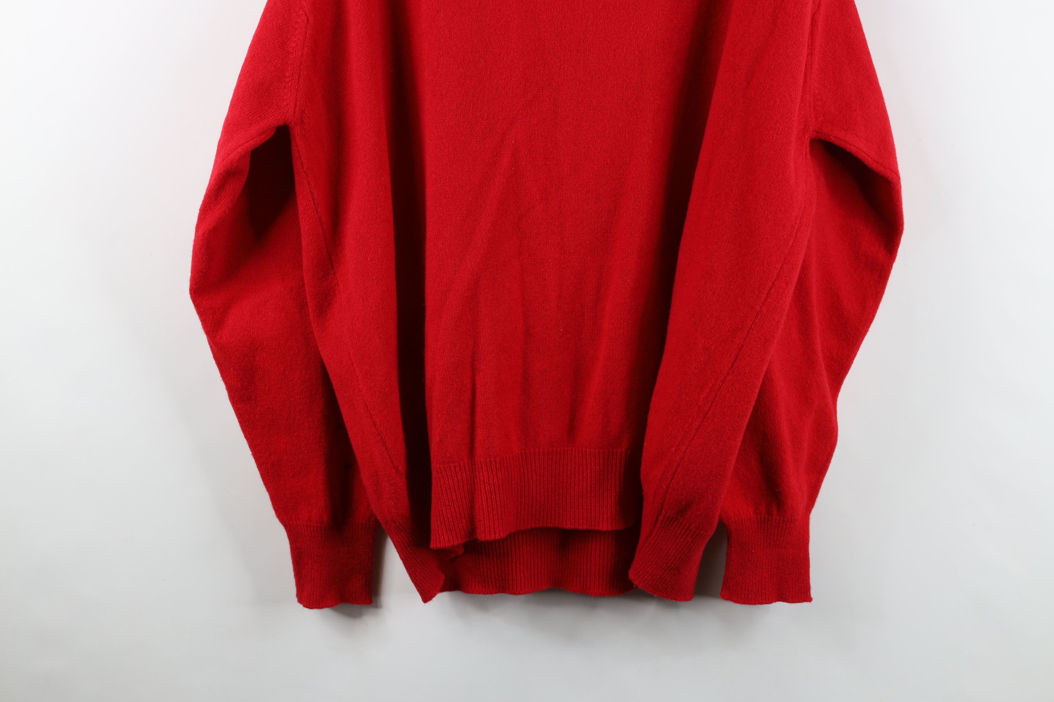 Vintage Vintage 70s Streetwear Knit Argyle Diamond V-Neck Sweater Size US XXL / EU 58 / 5 - 12 Thumbnail