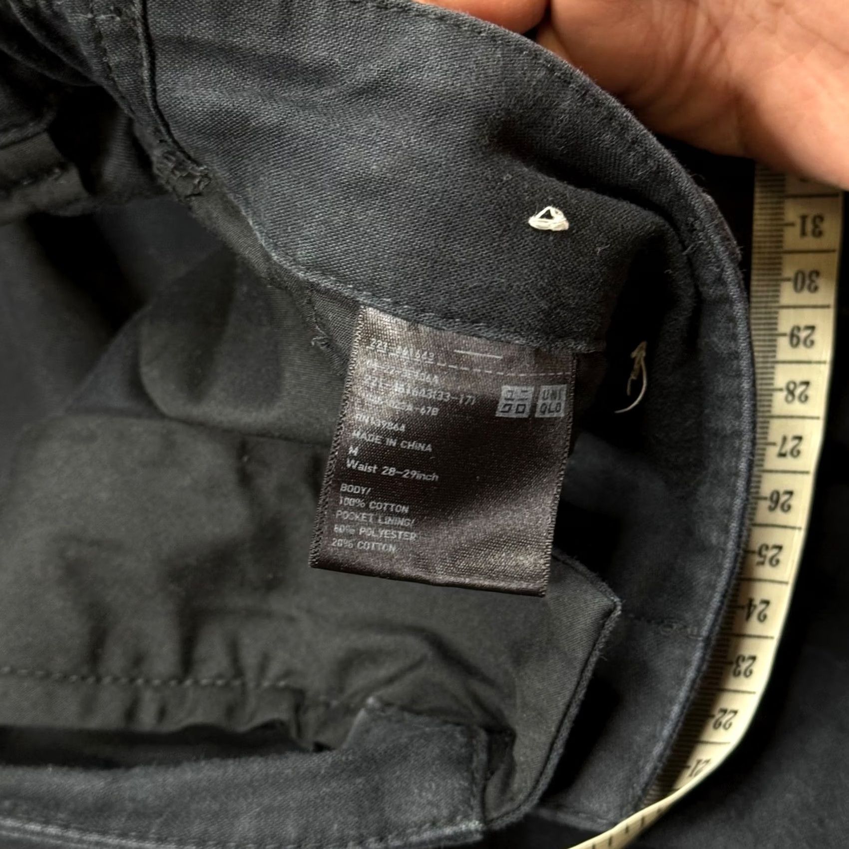 Uniqlo Uniqlo Pants Women's Size M 31 x 28 Black Cargo Lightweight Utility Gorpcore Size 32" / US 10 / IT 46 - 4 Thumbnail