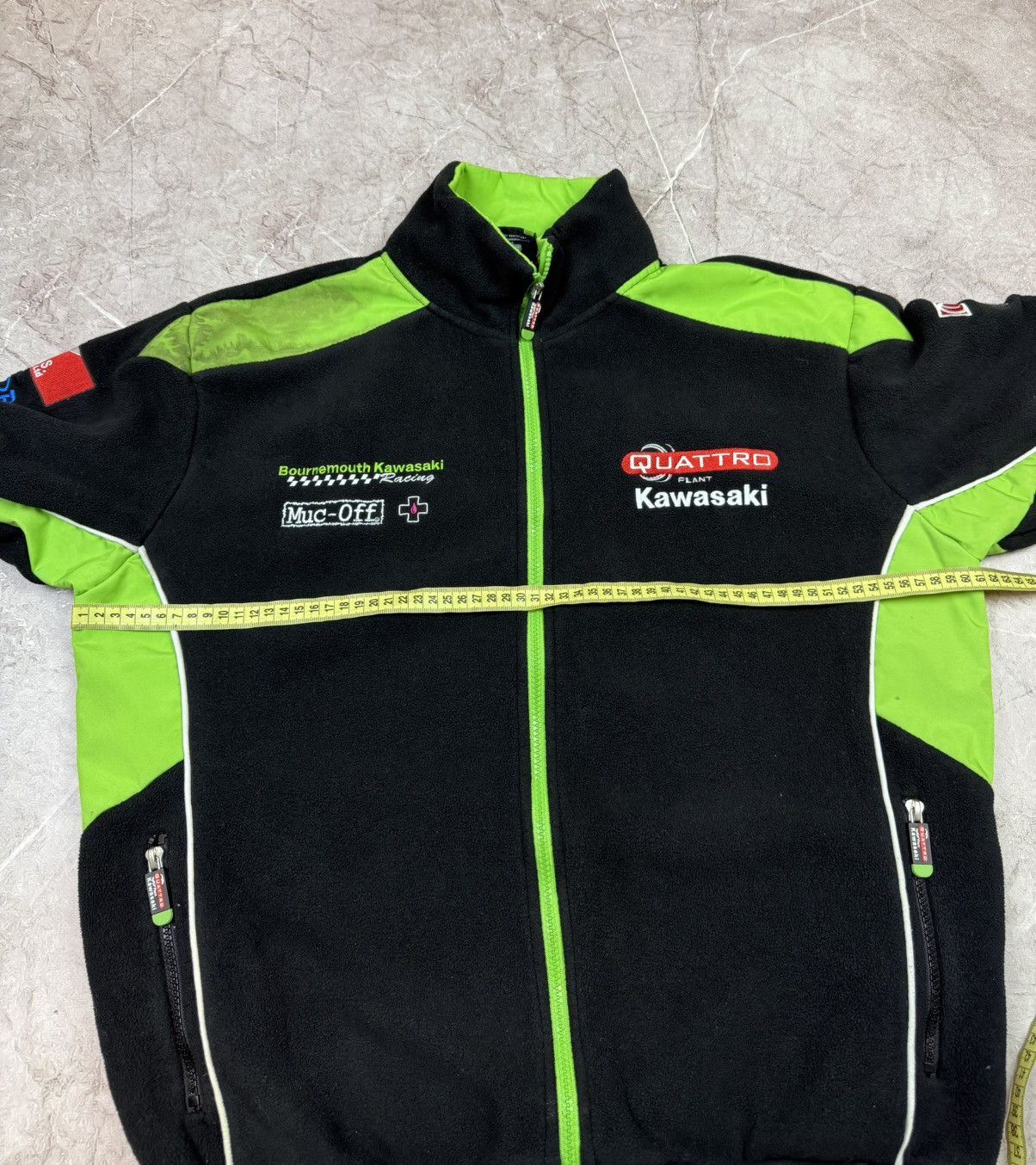 Vintage Vintage Kawasaki Fleece Racing Sherpa Jacket Y2K M Size US M / EU 48-50 / 2 - 12 Thumbnail
