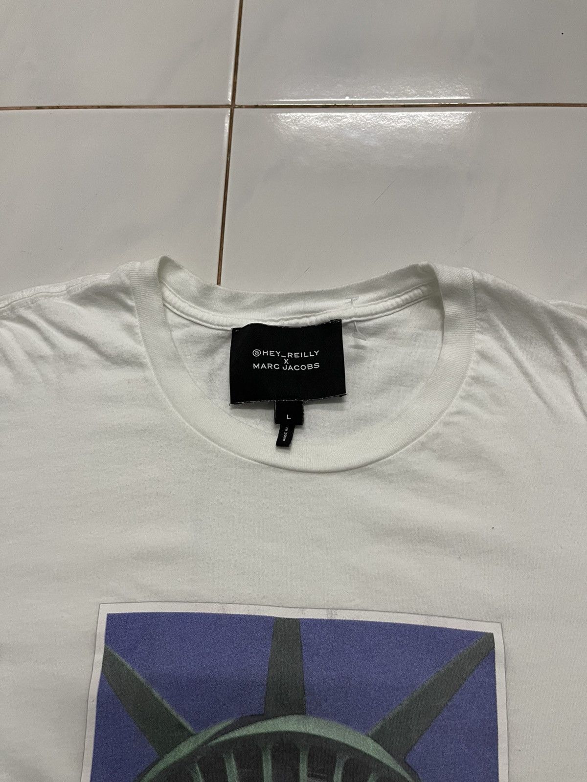 Liberty × Marc Jacobs 2000s MARC JACOBS X HEY-REILLY ART LIBERTY TSHIRT RARE Size US L / EU 52-54 / 3 - 6 Thumbnail