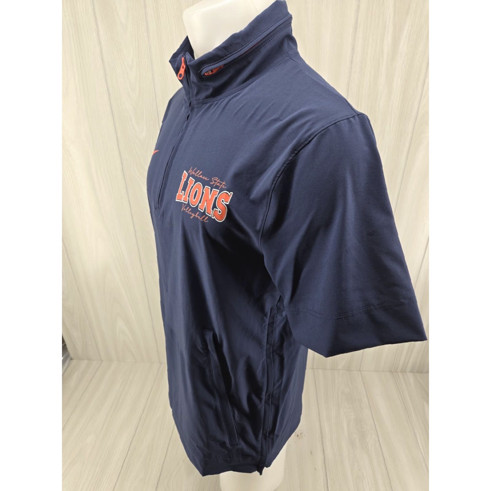 Nike Nike Wallace State Valleyball Windbreaker Jacket S Blue 1/4 Zip Men’s Small Size US S / EU 44-46 / 1 - 4 Thumbnail