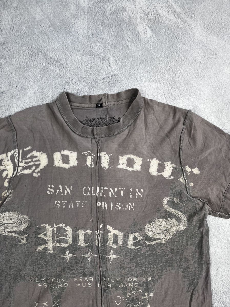Japanese Brand × Vintage Vintage Y2K Japanese faded biglogo tee streetwear size S Size US S / EU 44-46 / 1 - 4 Thumbnail