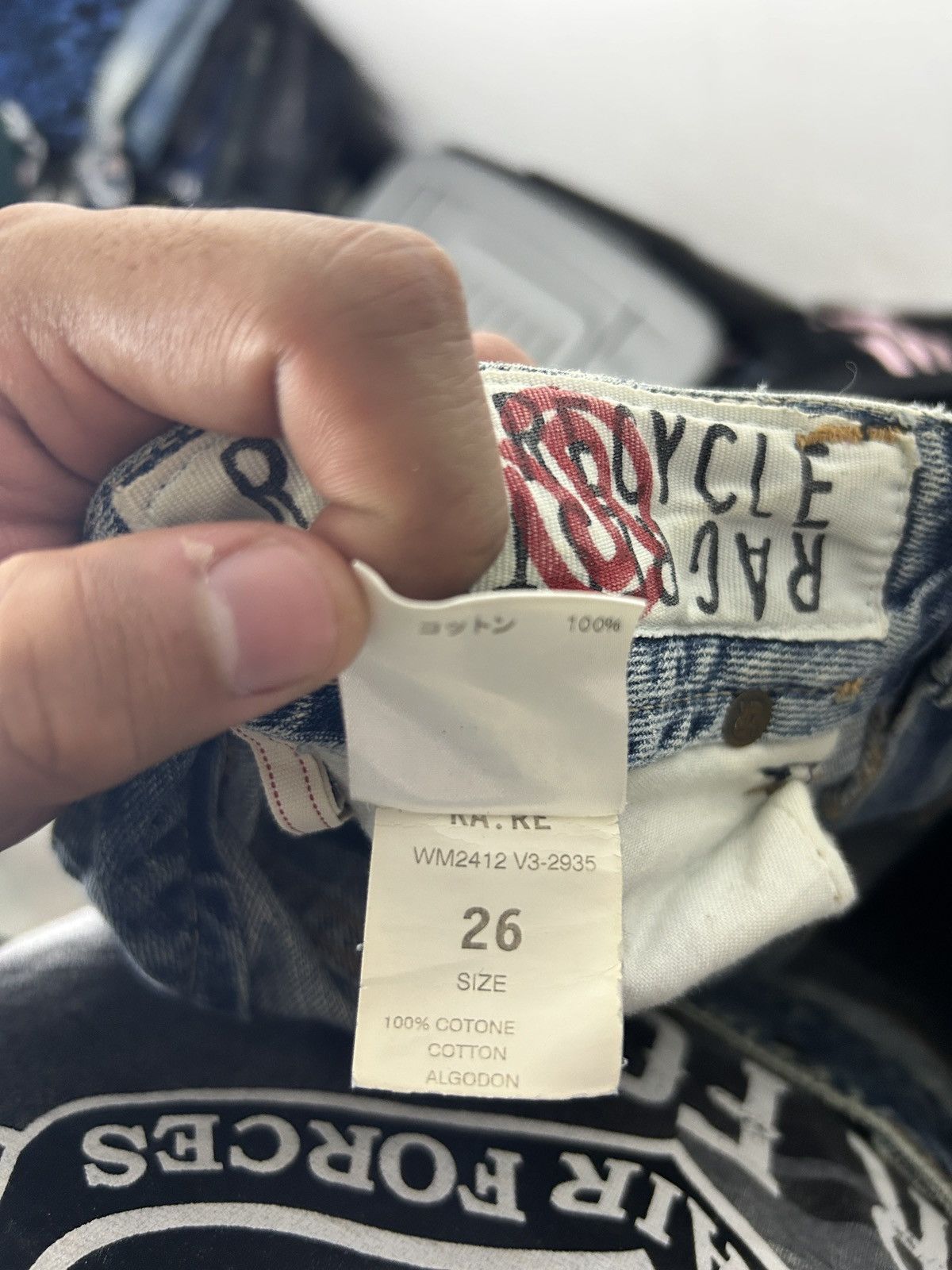 Hysteric Glamour Rag Recycle Denim Jeans Sick Design Japan style Size US 30 / EU 46 - 13 Thumbnail