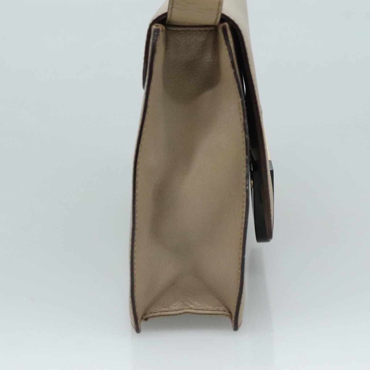 Gucci GUCCI Shoulder Bag Leather Wood Beige Black Gold Size ONE SIZE - 5 Thumbnail