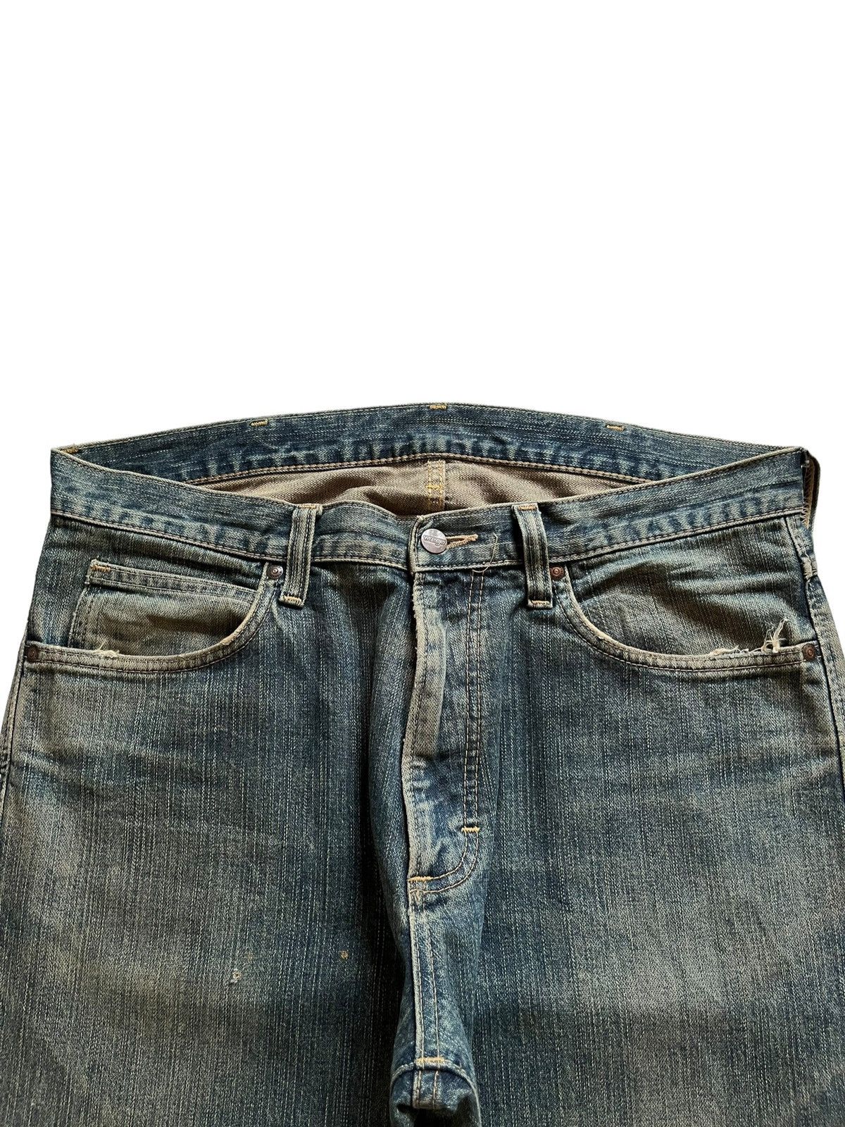 Wrangler Vintage Wrangler Mud Wash Distressed Baggy Jeans Size US 36 / EU 52 - 4 Thumbnail