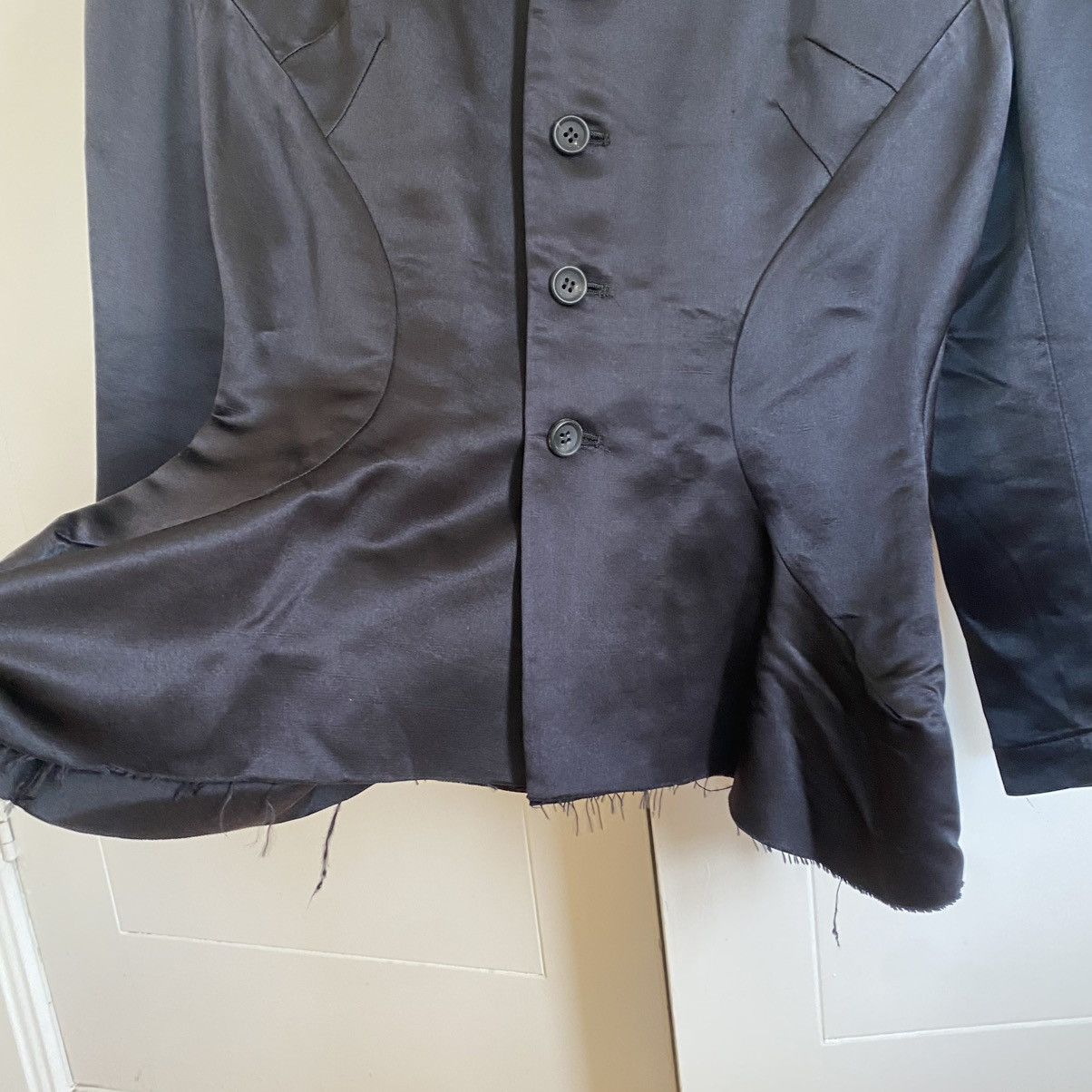 Junya Watanabe Junya Watanabe / CDG — Black Silk Blazer Size M / US 6-8 / IT 42-44 - 4 Thumbnail