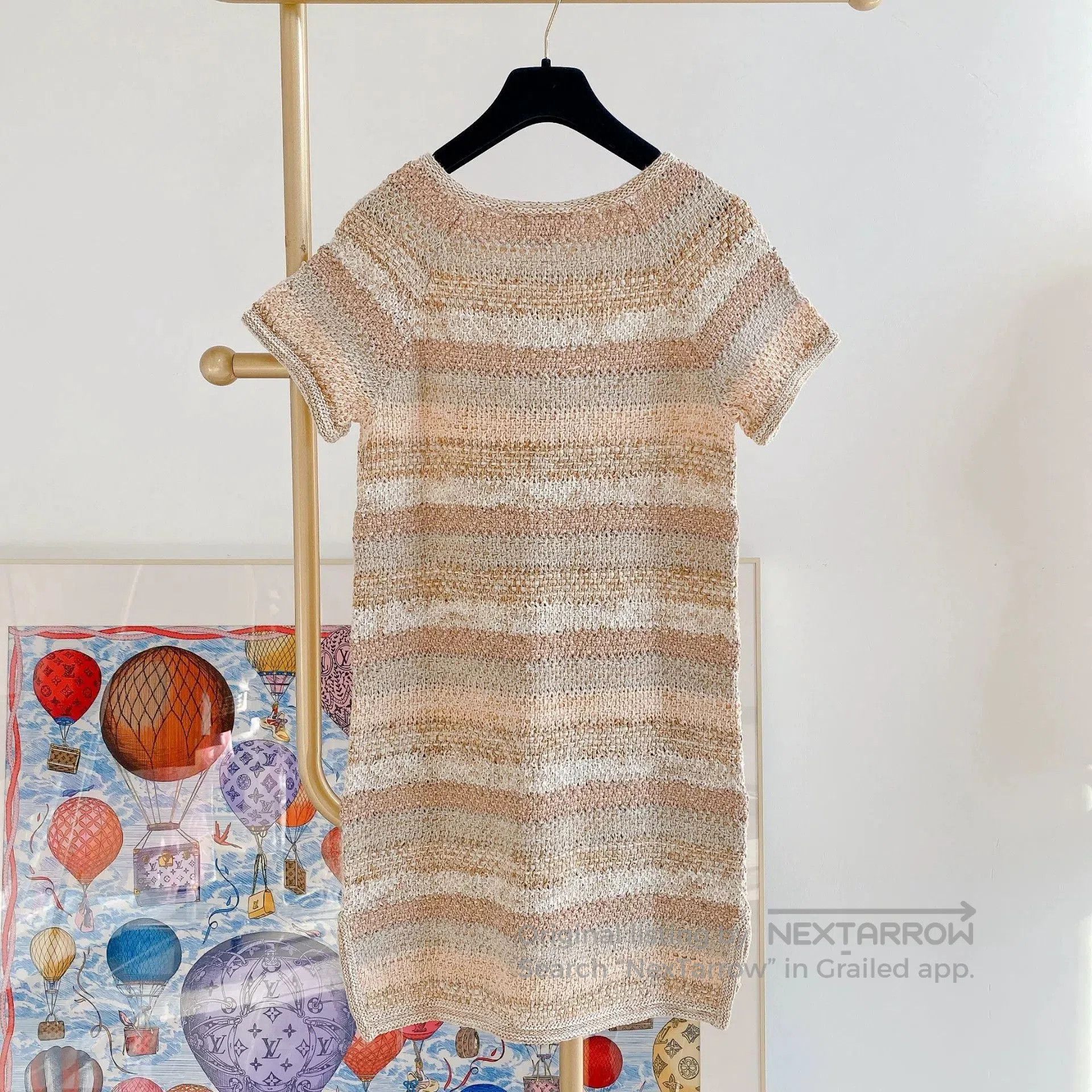 Chanel CHANEL Greek Series Knit Dress. Size US 34 / EU 50 - 2 Thumbnail